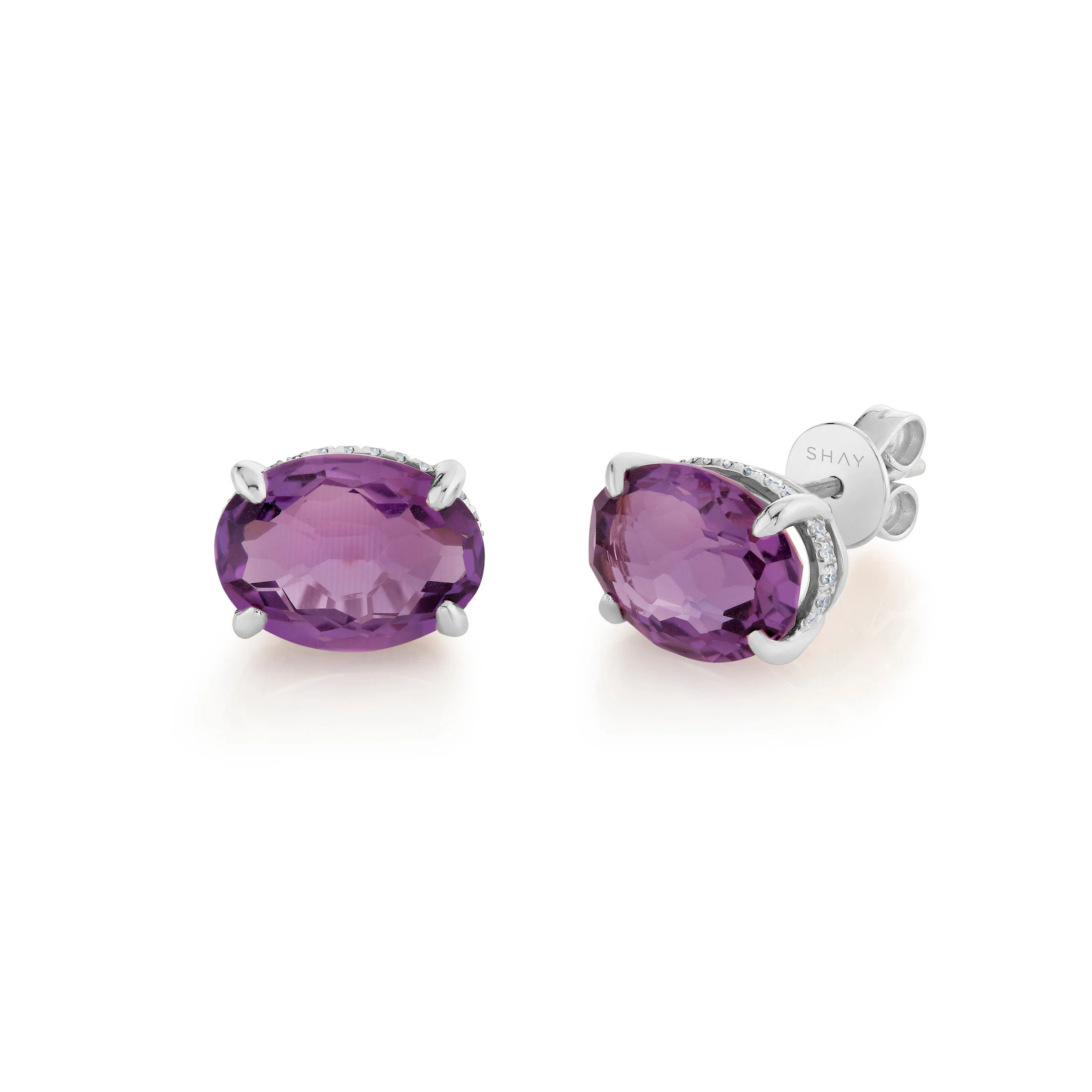 AMETHYST GEM STUDS - Image 4