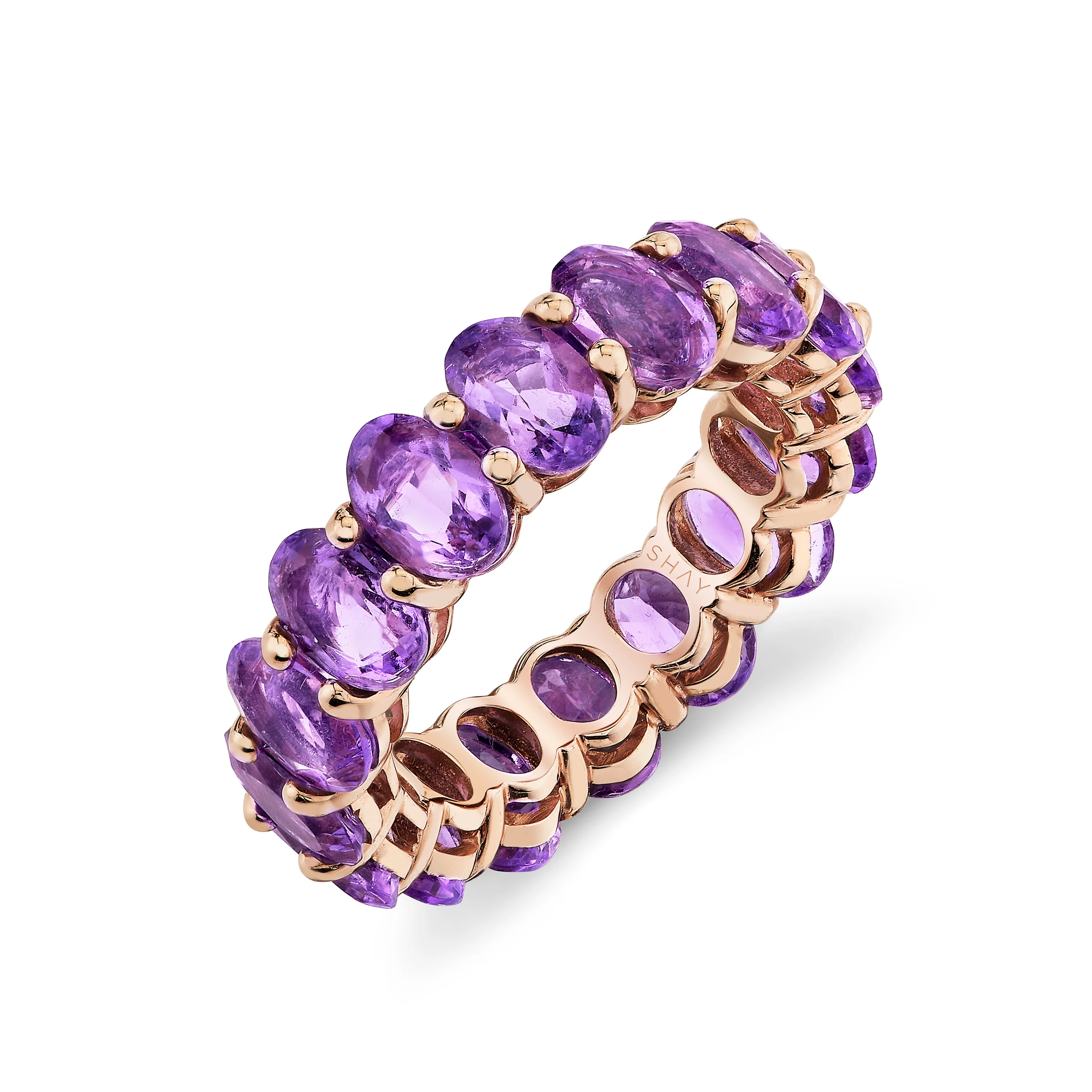 AMETHYST OVAL ETERNITY BAND - Image 3