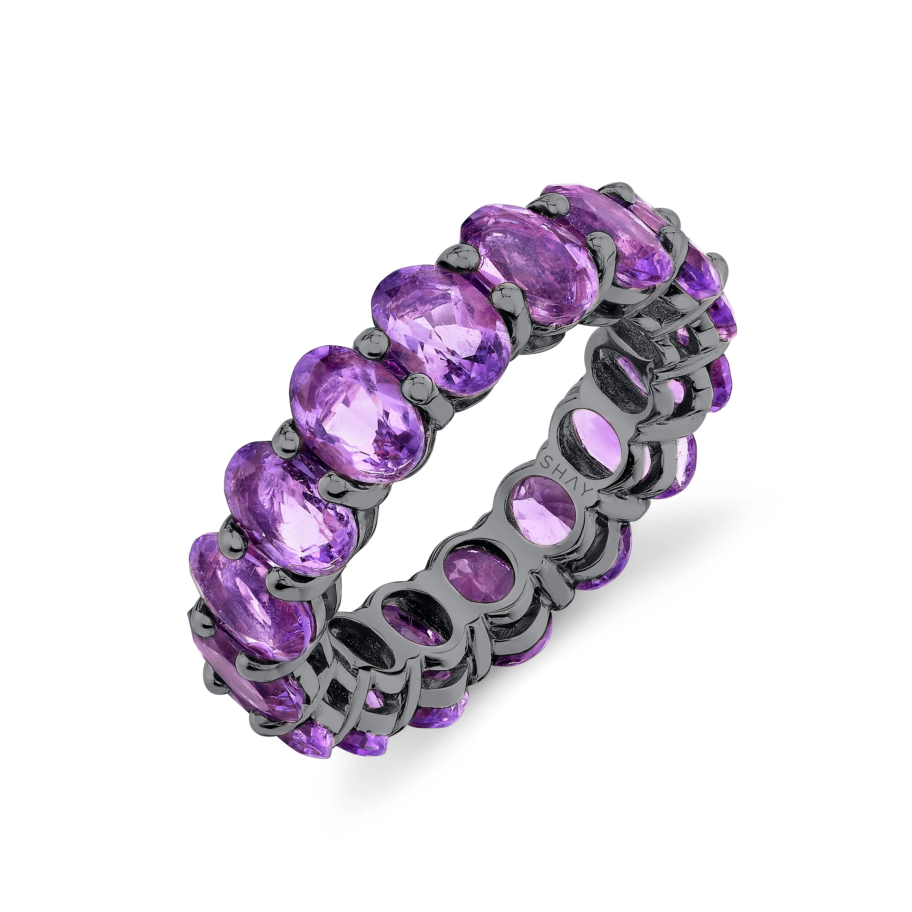 AMETHYST OVAL ETERNITY BAND - Image 4