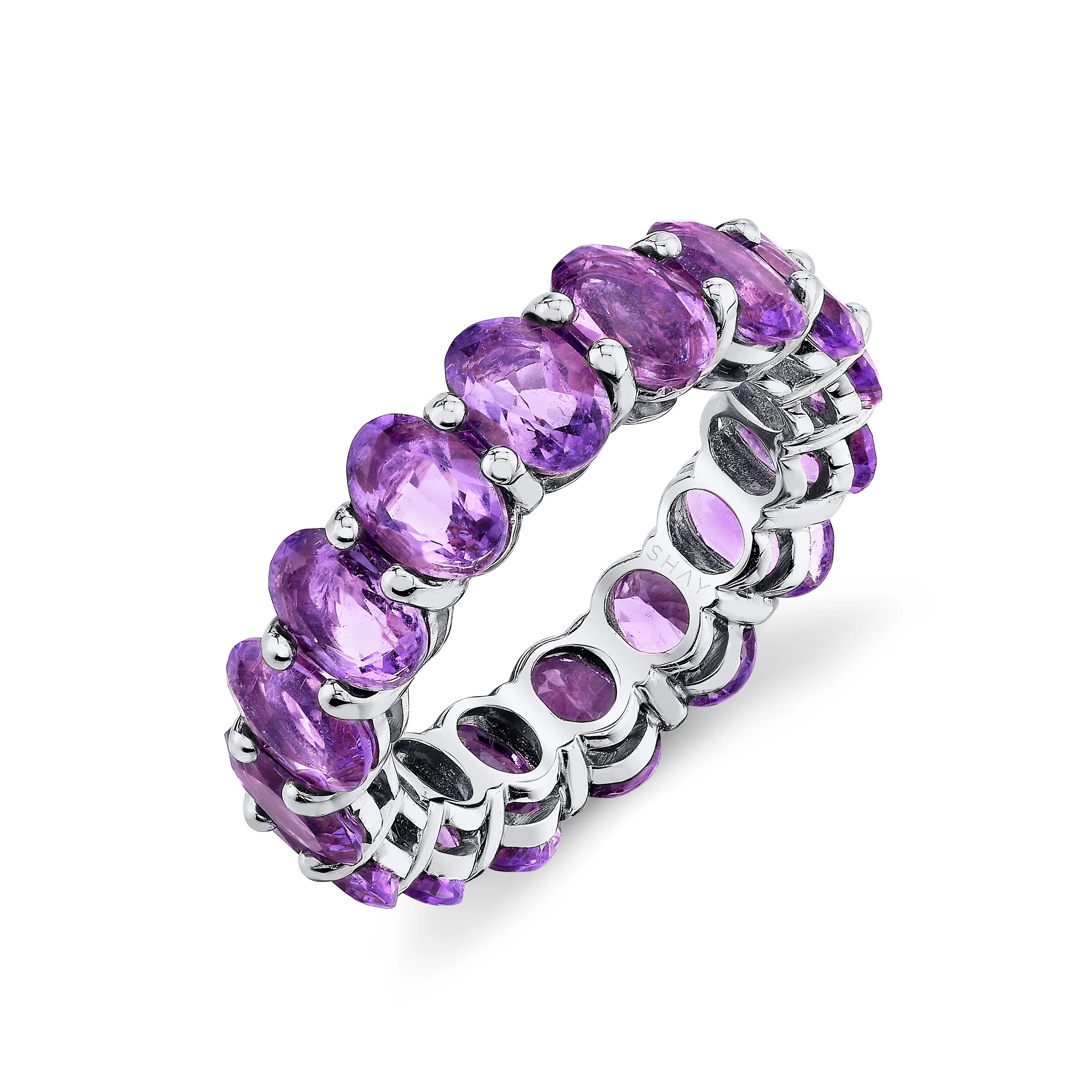 AMETHYST OVAL ETERNITY BAND - Image 5