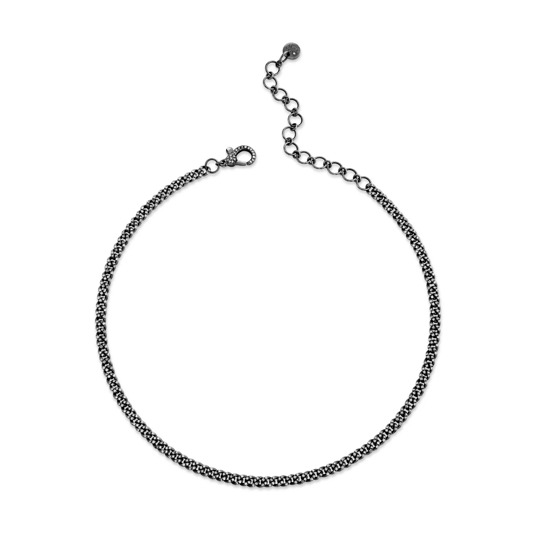 DIAMOND PAVE BABY LINK NECKLACE - Image 5