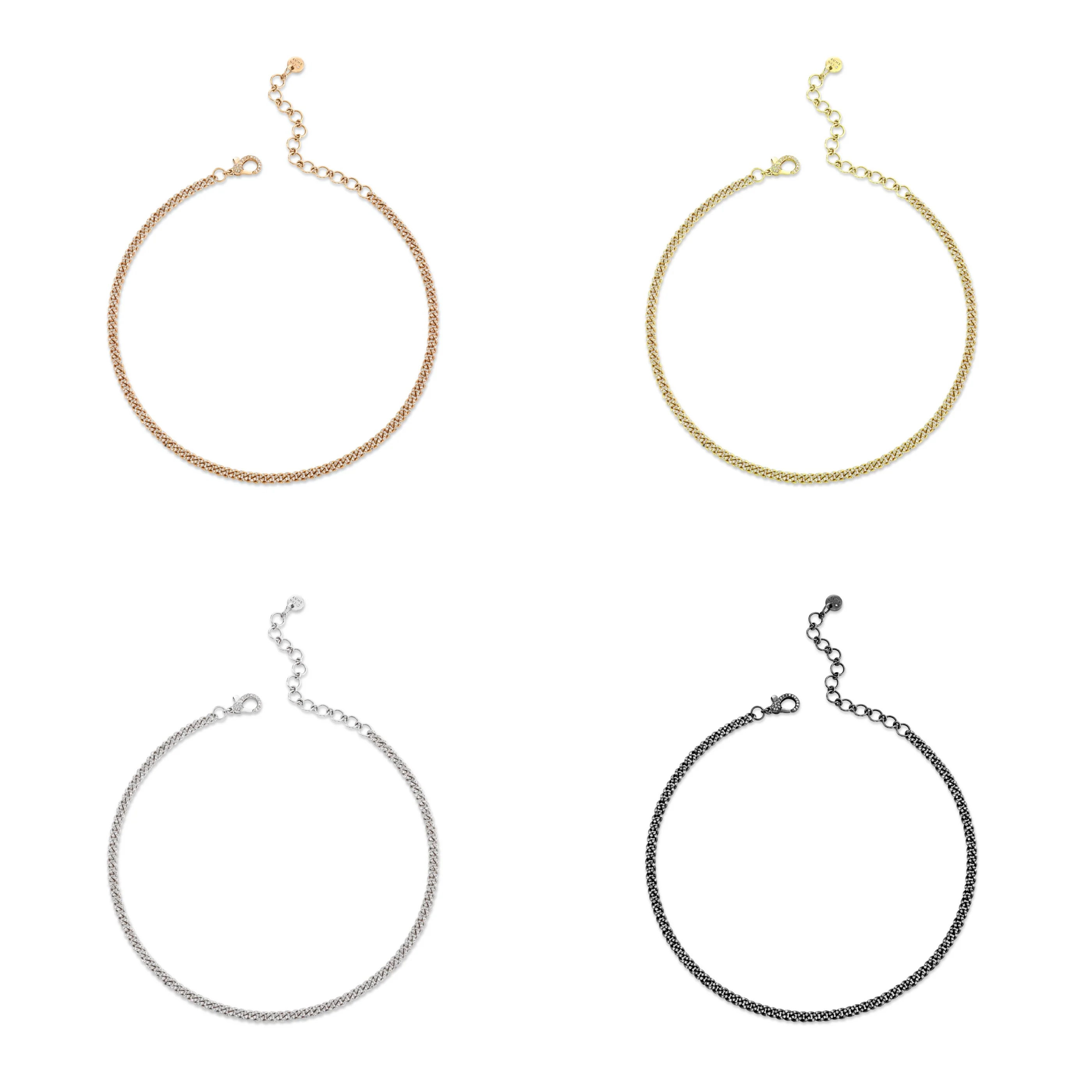 DIAMOND PAVE BABY LINK NECKLACE - Image 6
