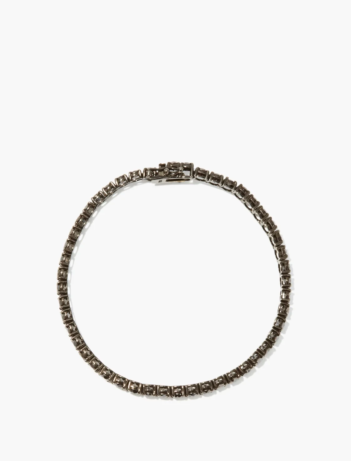 MEN'S BLACK DIAMOND TENNIS BRACELET - Image 5