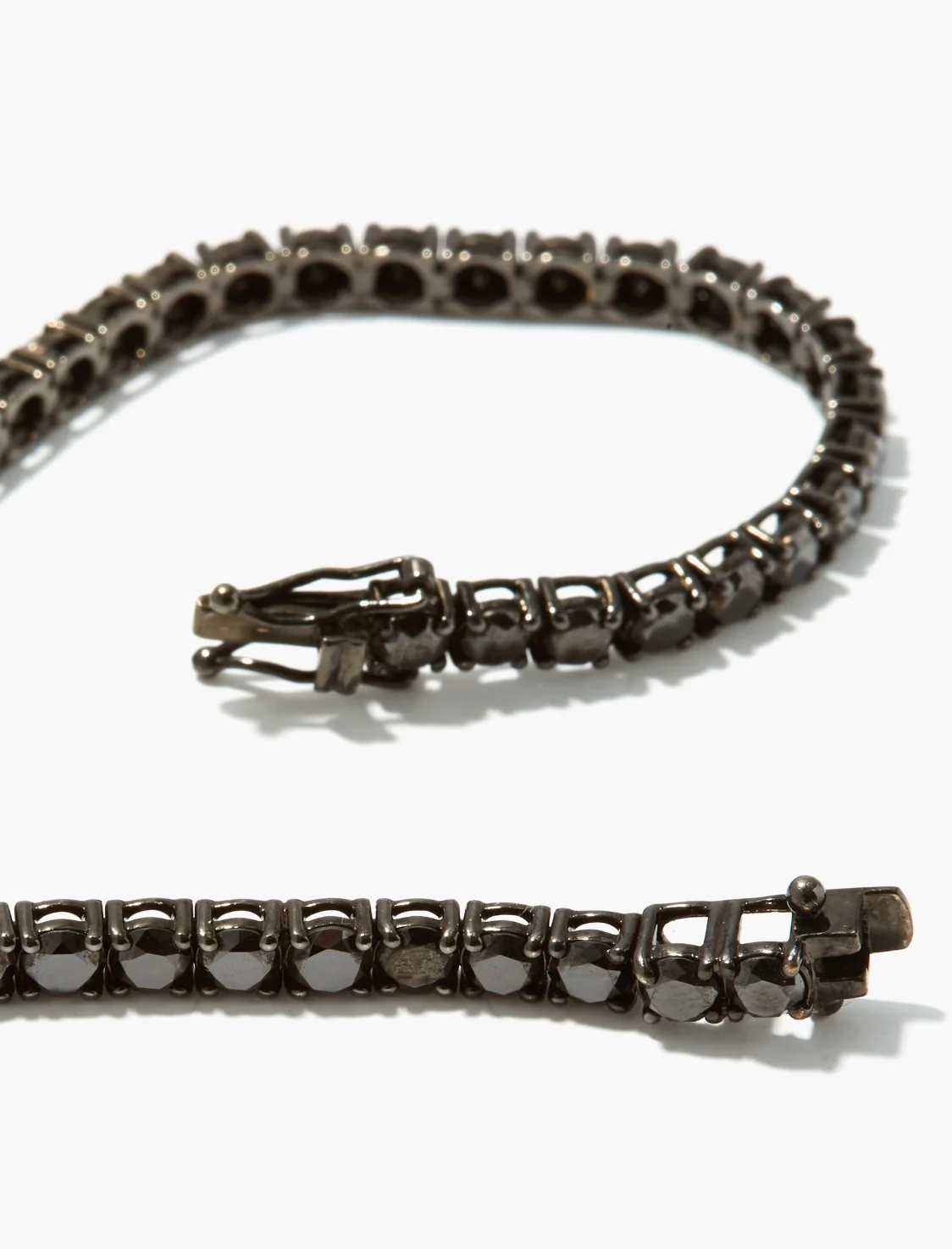 MEN'S BLACK DIAMOND TENNIS BRACELET - Image 6