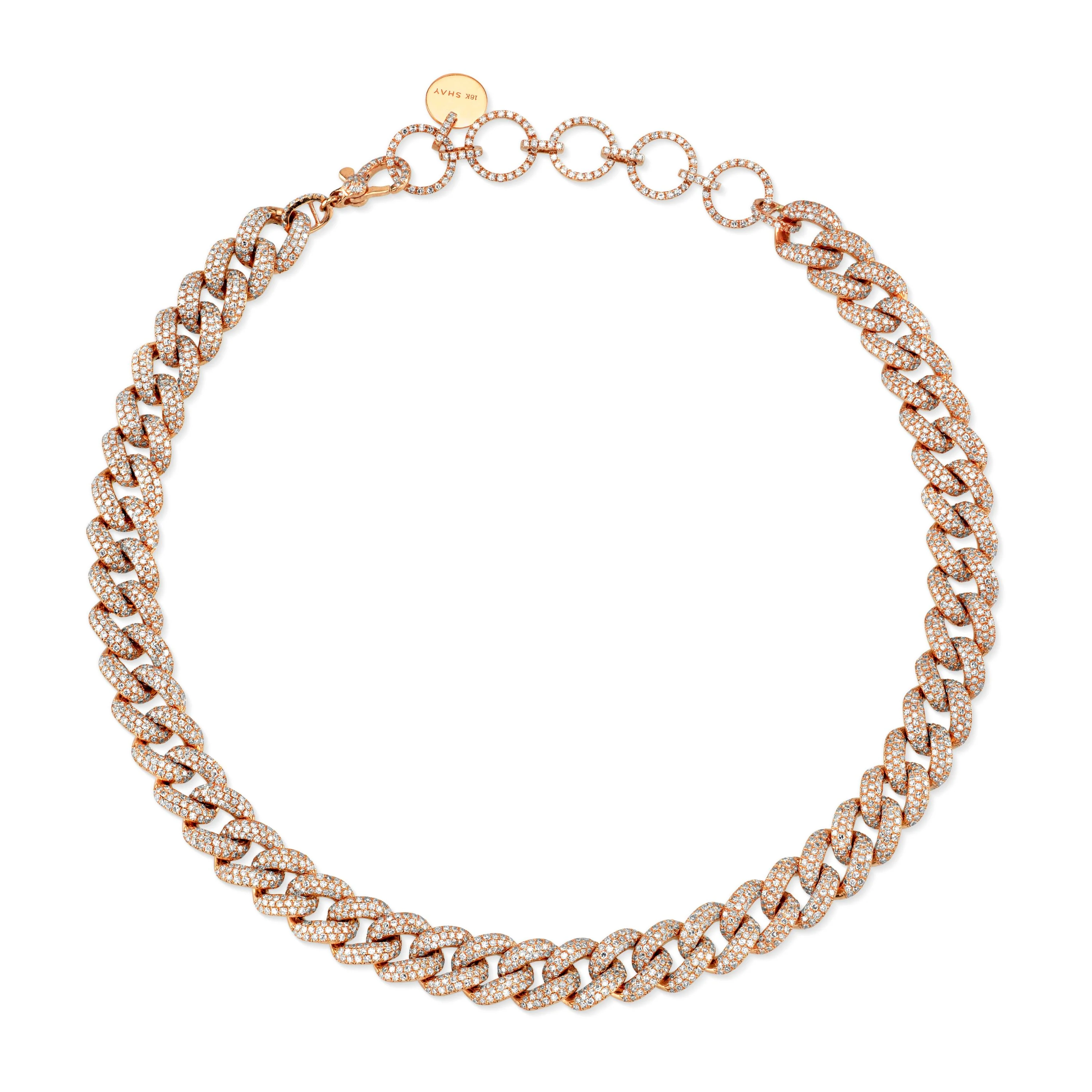 READY TO SHIP DIAMOND PAVE ESSENTIAL LINK NECKLACE - Image 4