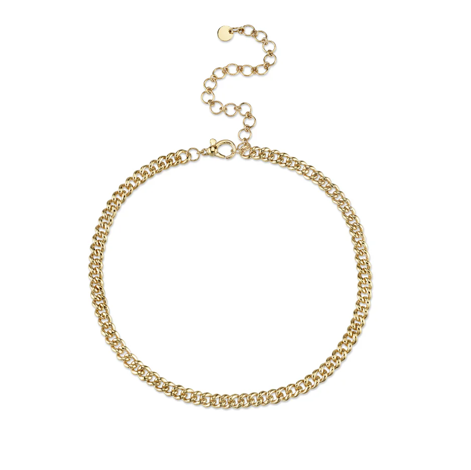 READY TO SHIP SOLID GOLD MINI LINK CHOKER - Image 3