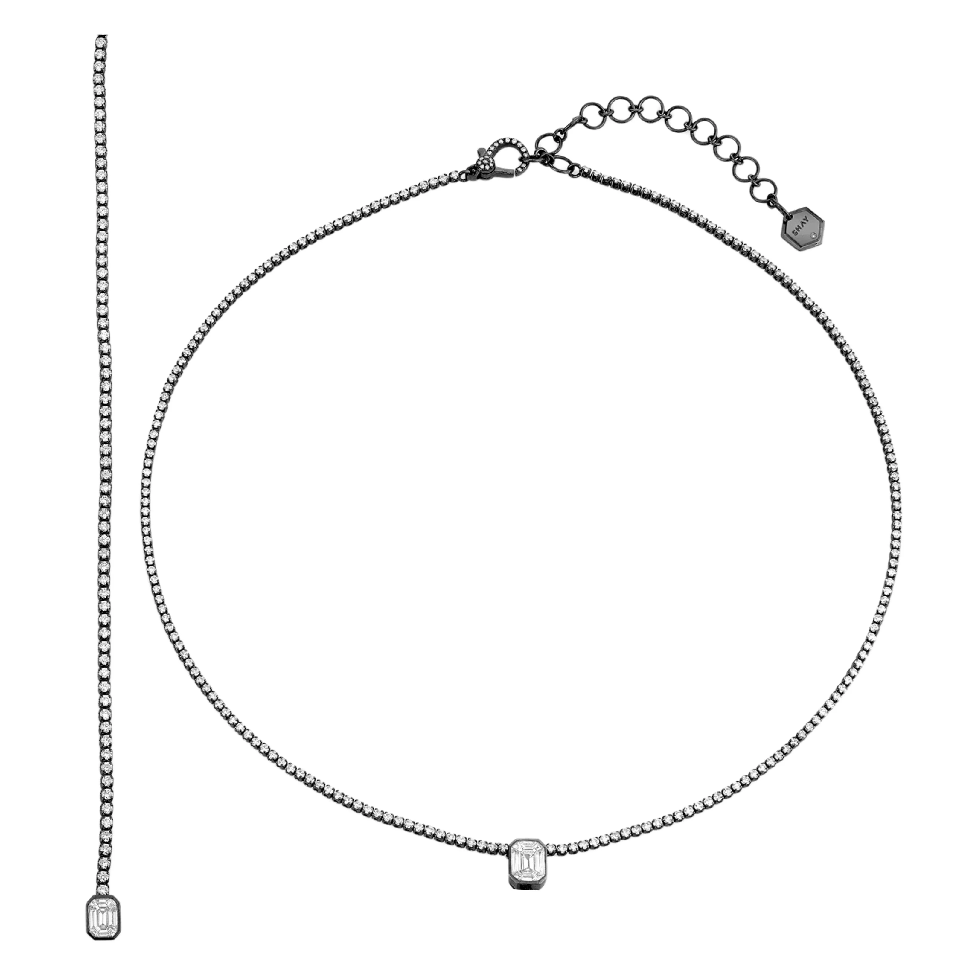 DIAMOND ILLUSION DROP NECKLACE - Image 11