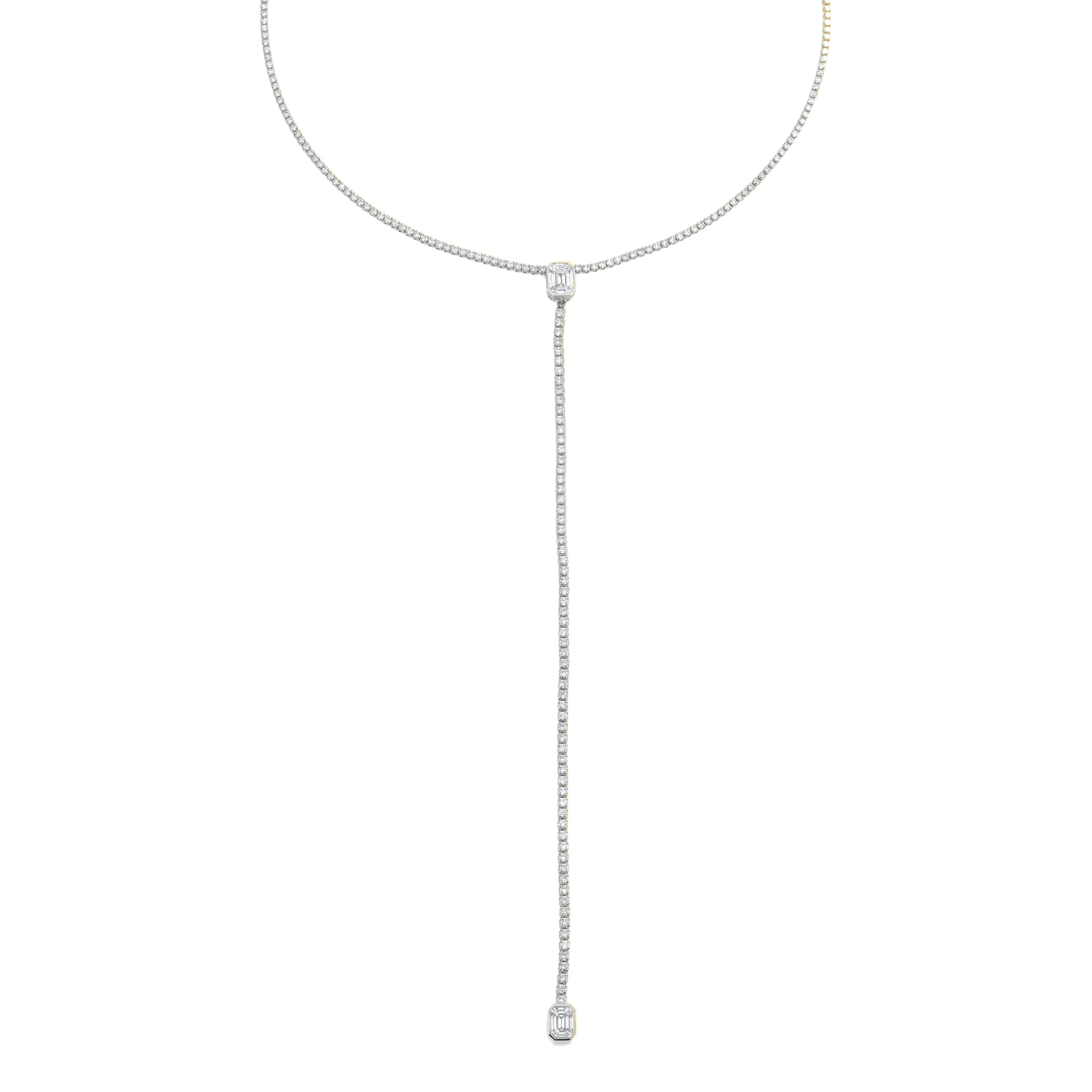 DIAMOND ILLUSION DROP NECKLACE - Image 4