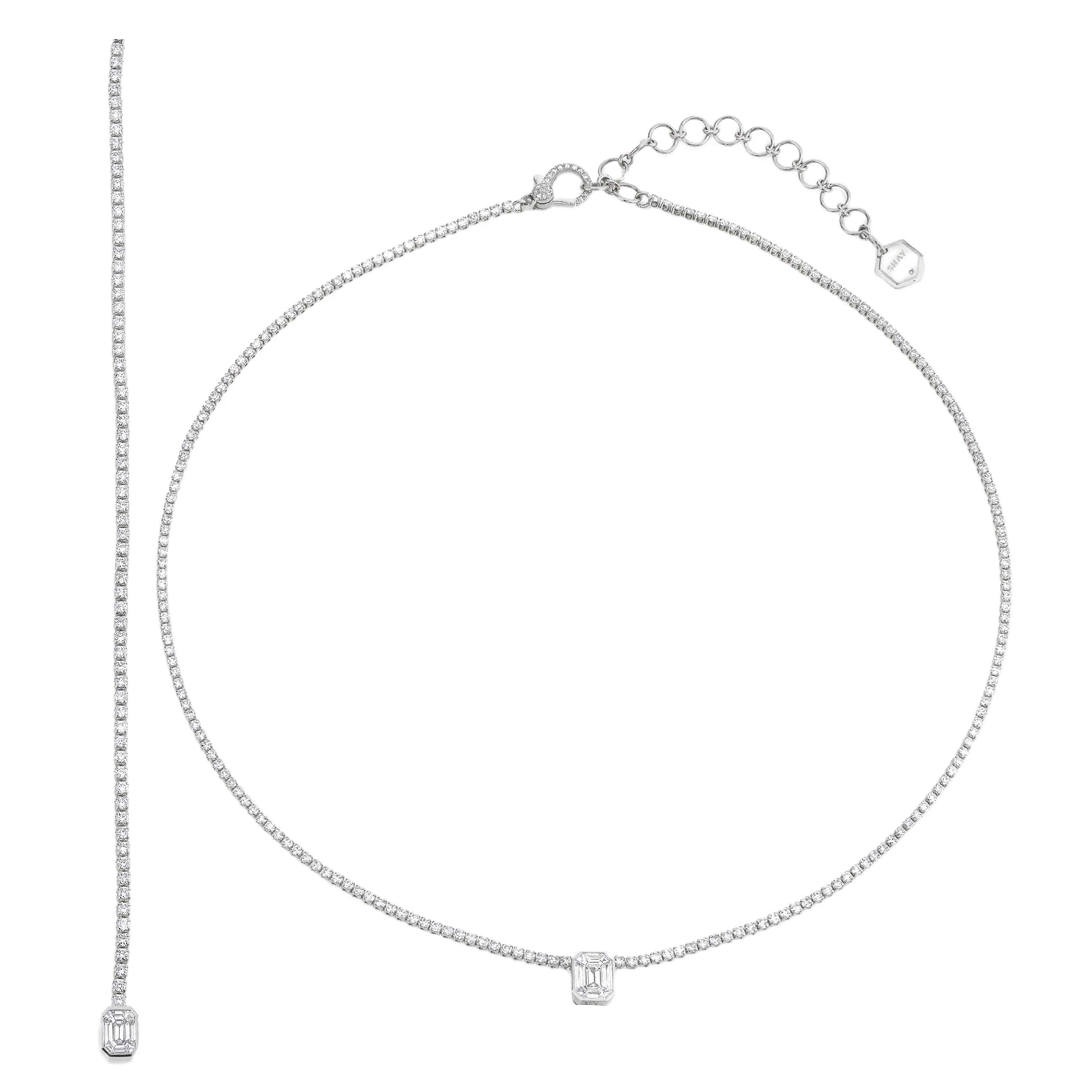 DIAMOND ILLUSION DROP NECKLACE - Image 7
