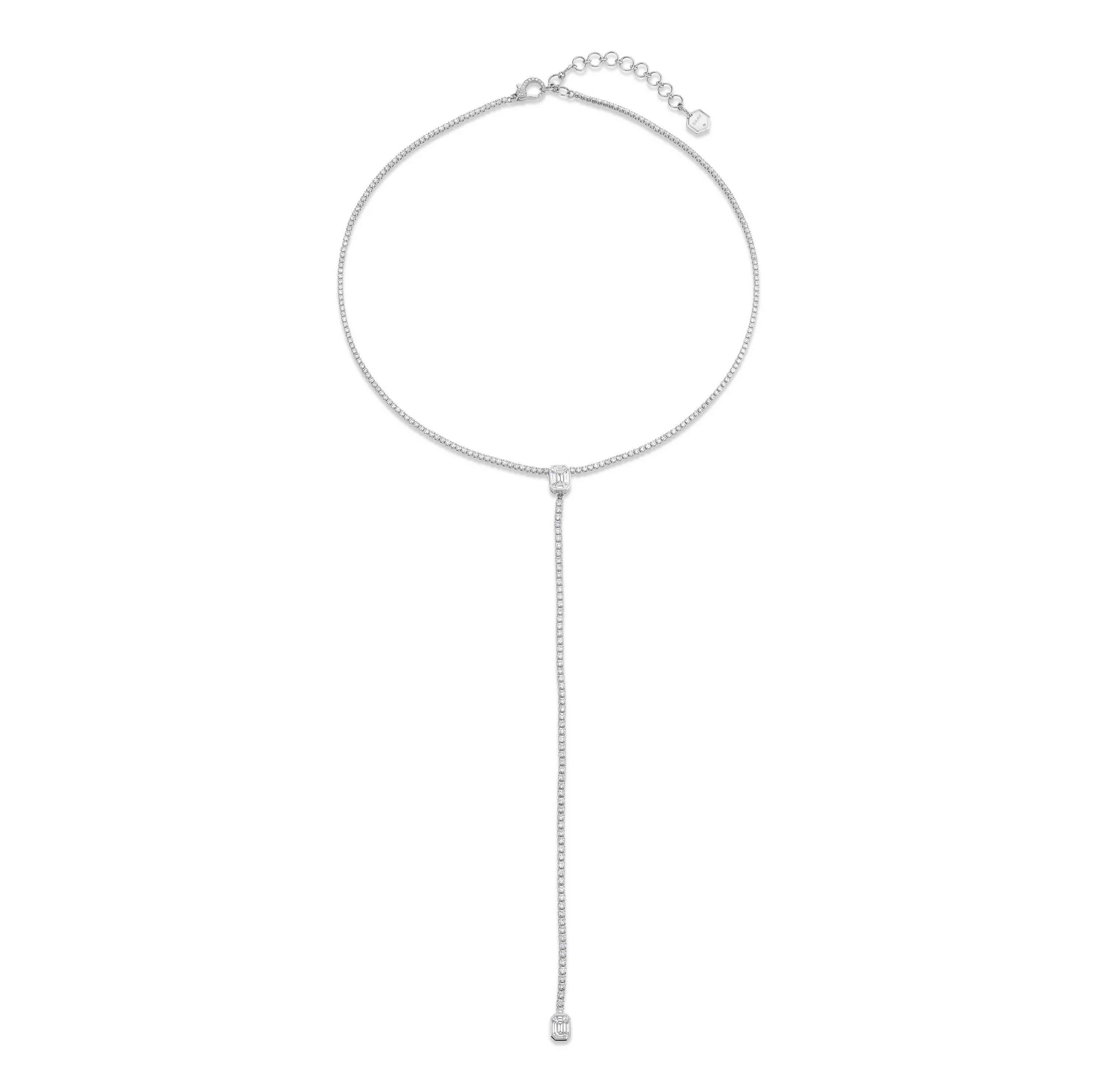 DIAMOND ILLUSION DROP NECKLACE - Image 8