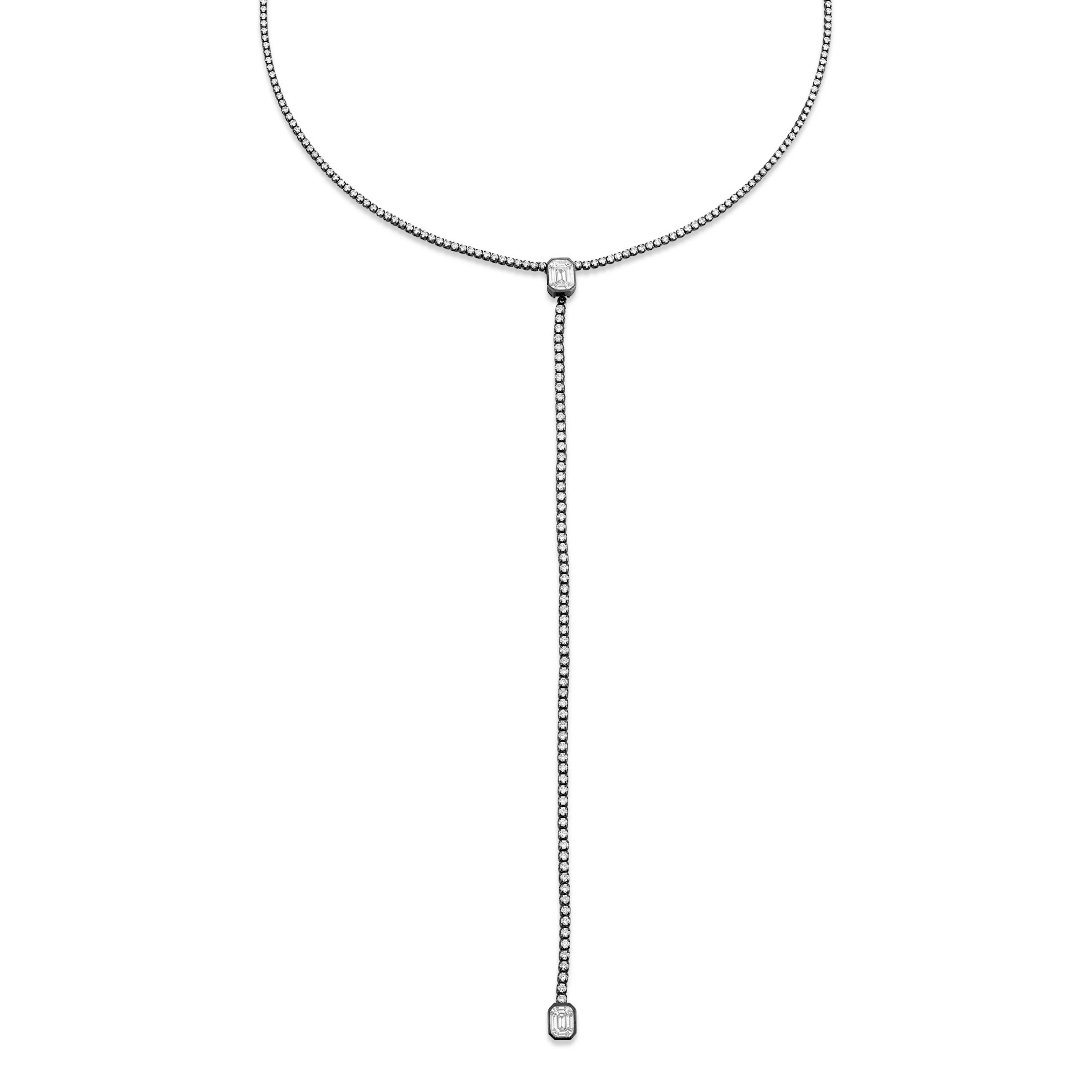 DIAMOND ILLUSION DROP NECKLACE - Image 9