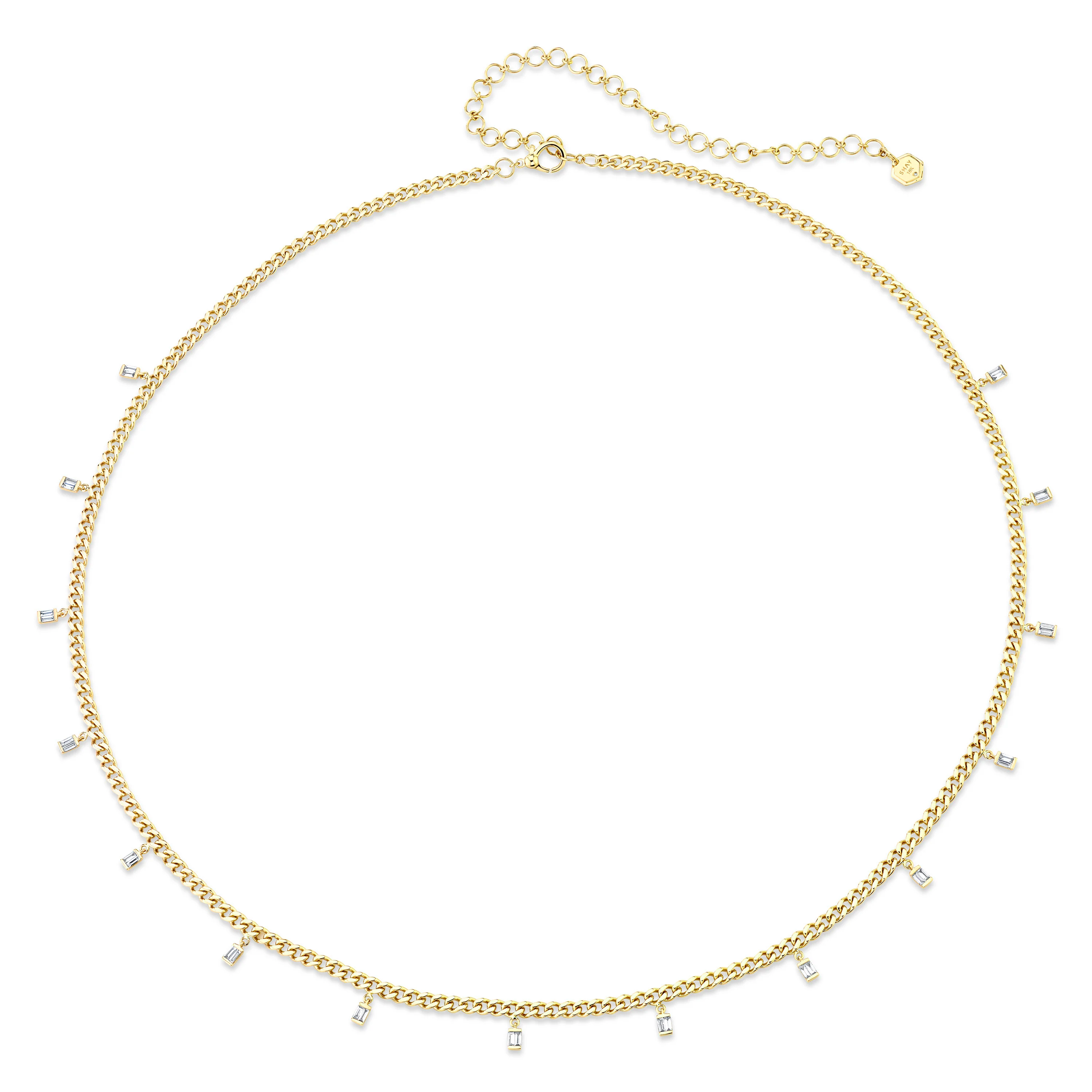 DIAMOND BAGUETTE BABY LINK BELLY CHAIN - Image 3