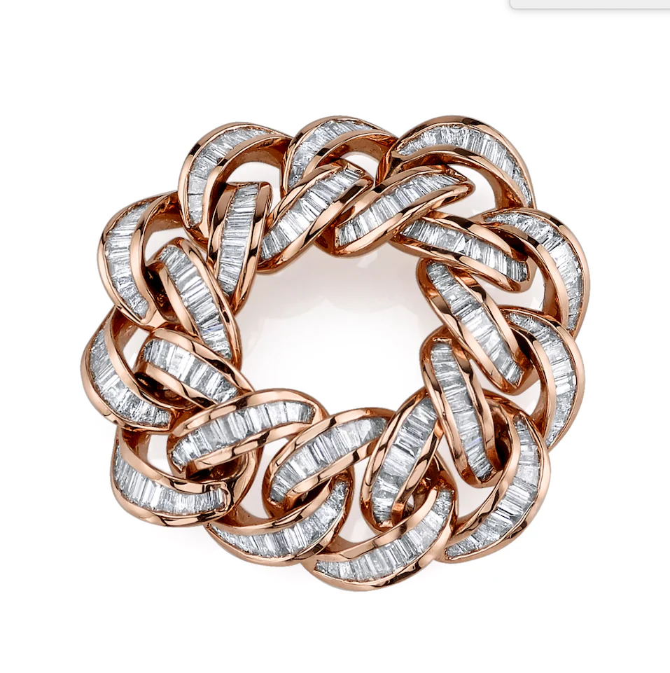 DIAMOND BAGUETTE ESSENTIAL LINK RING - Image 3