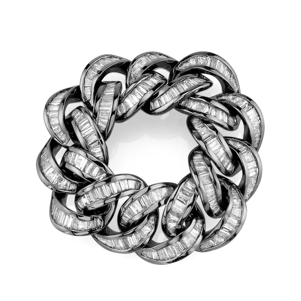 DIAMOND BAGUETTE ESSENTIAL LINK RING - Image 4
