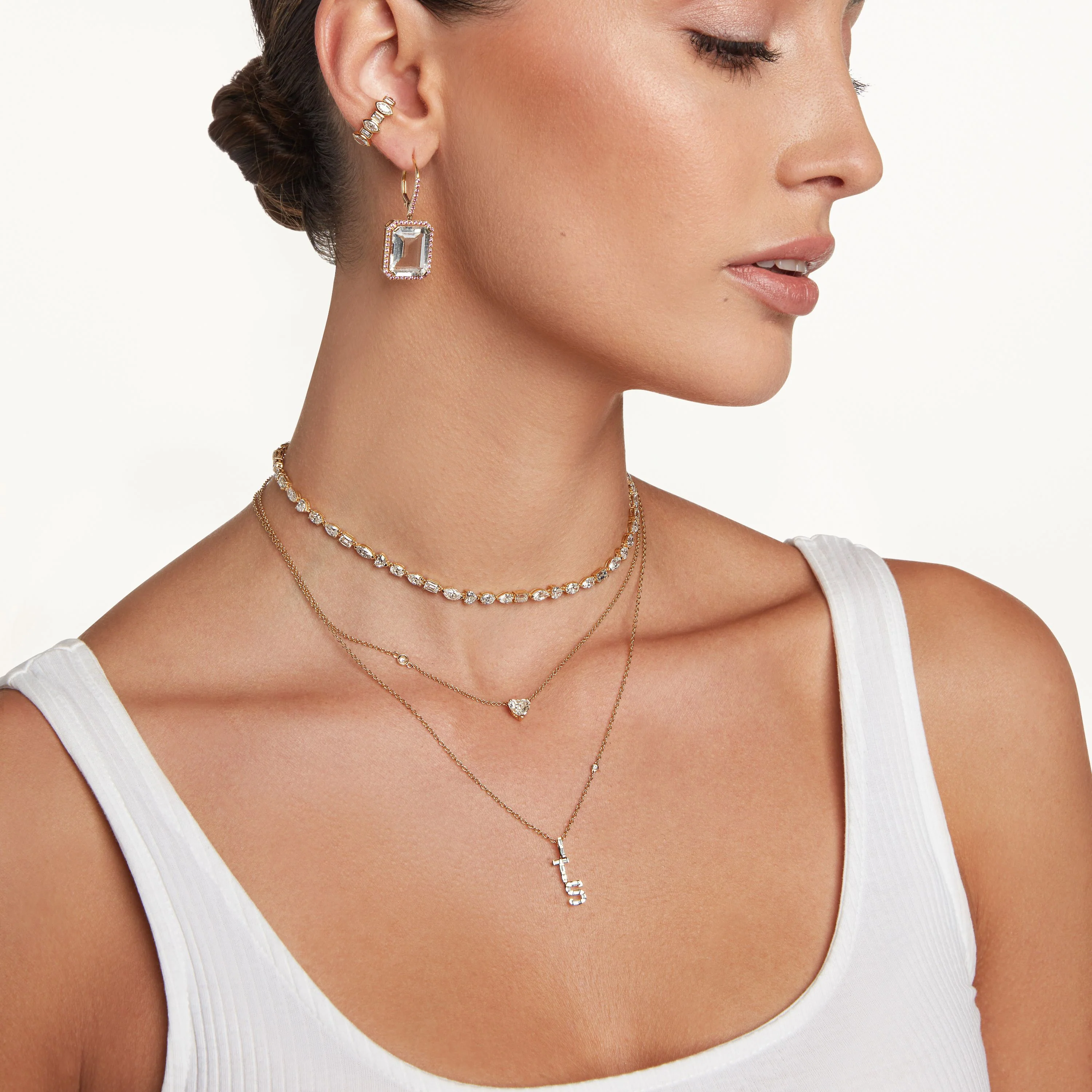 DIAMOND PERSONALIZED INITIAL NECKLACE - Image 2