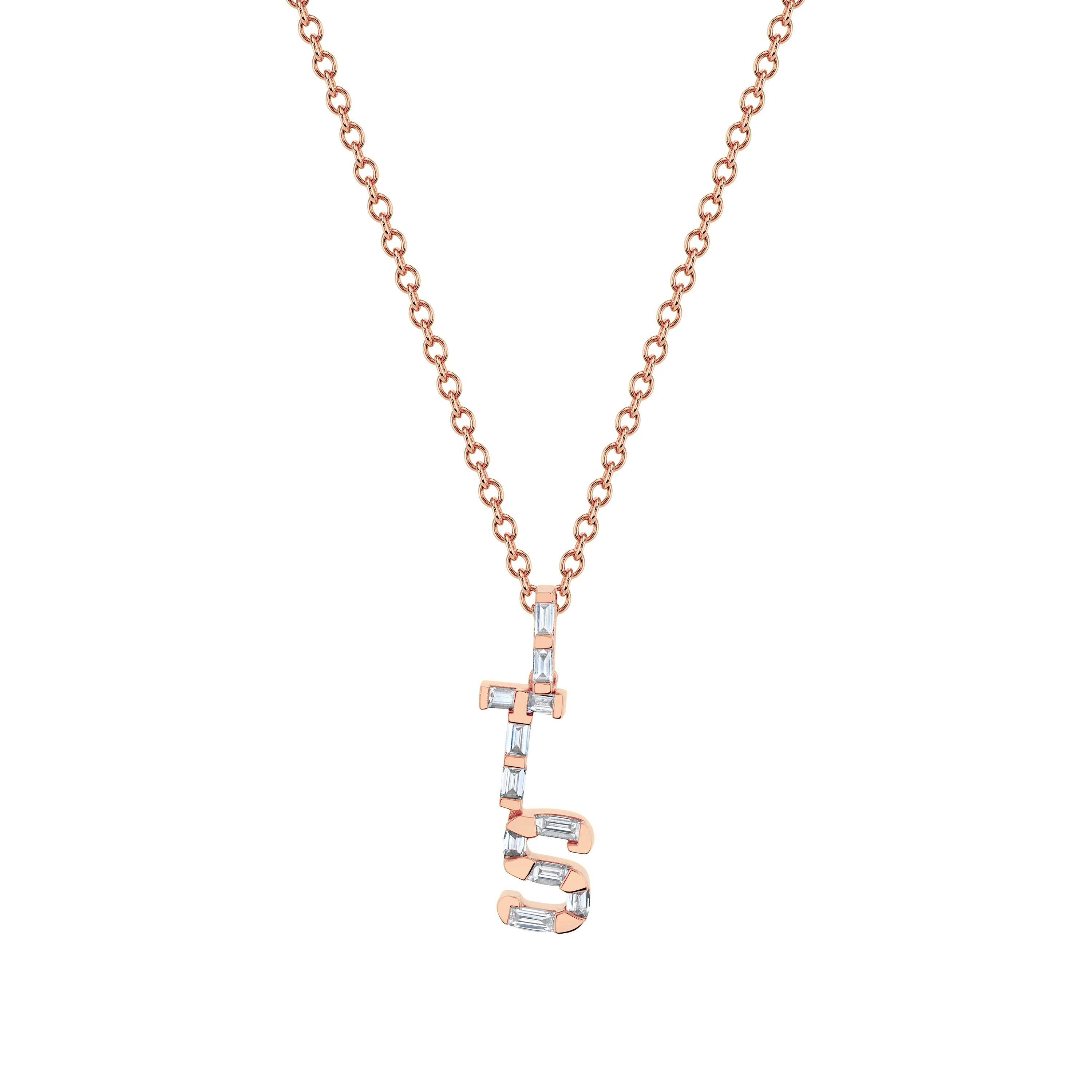 DIAMOND PERSONALIZED INITIAL NECKLACE - Image 3