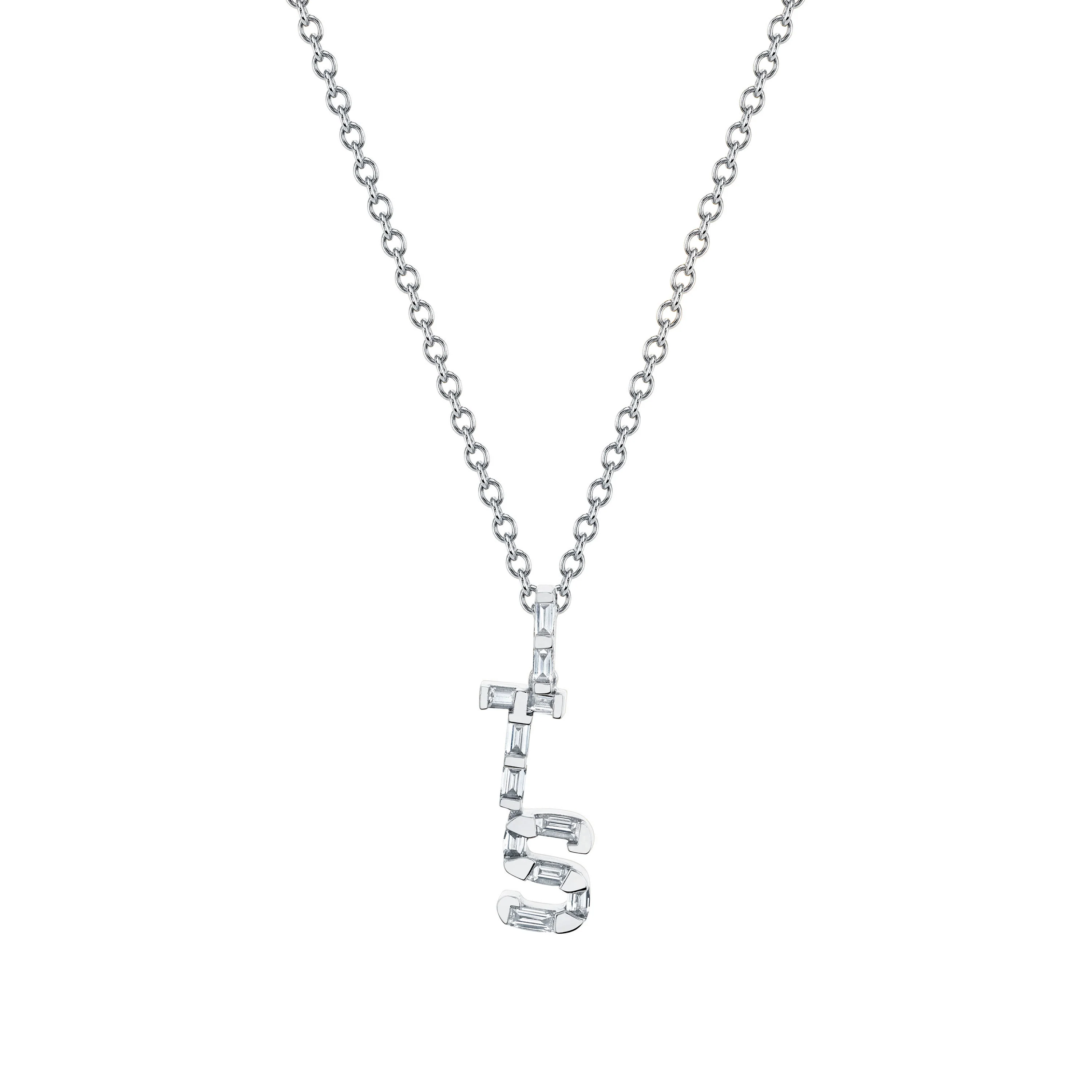 DIAMOND PERSONALIZED INITIAL NECKLACE - Image 4