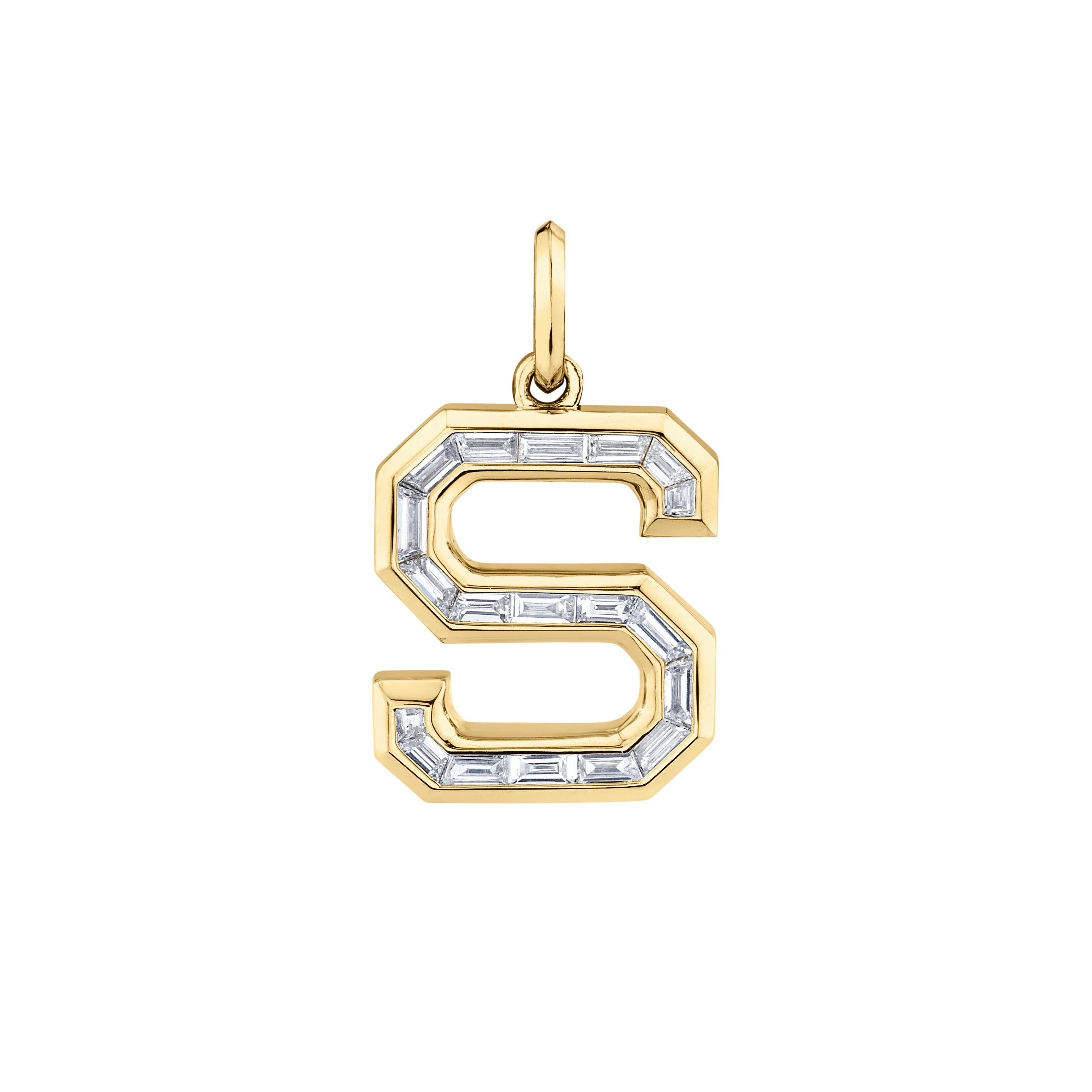 DIAMOND LETTER PENDANT