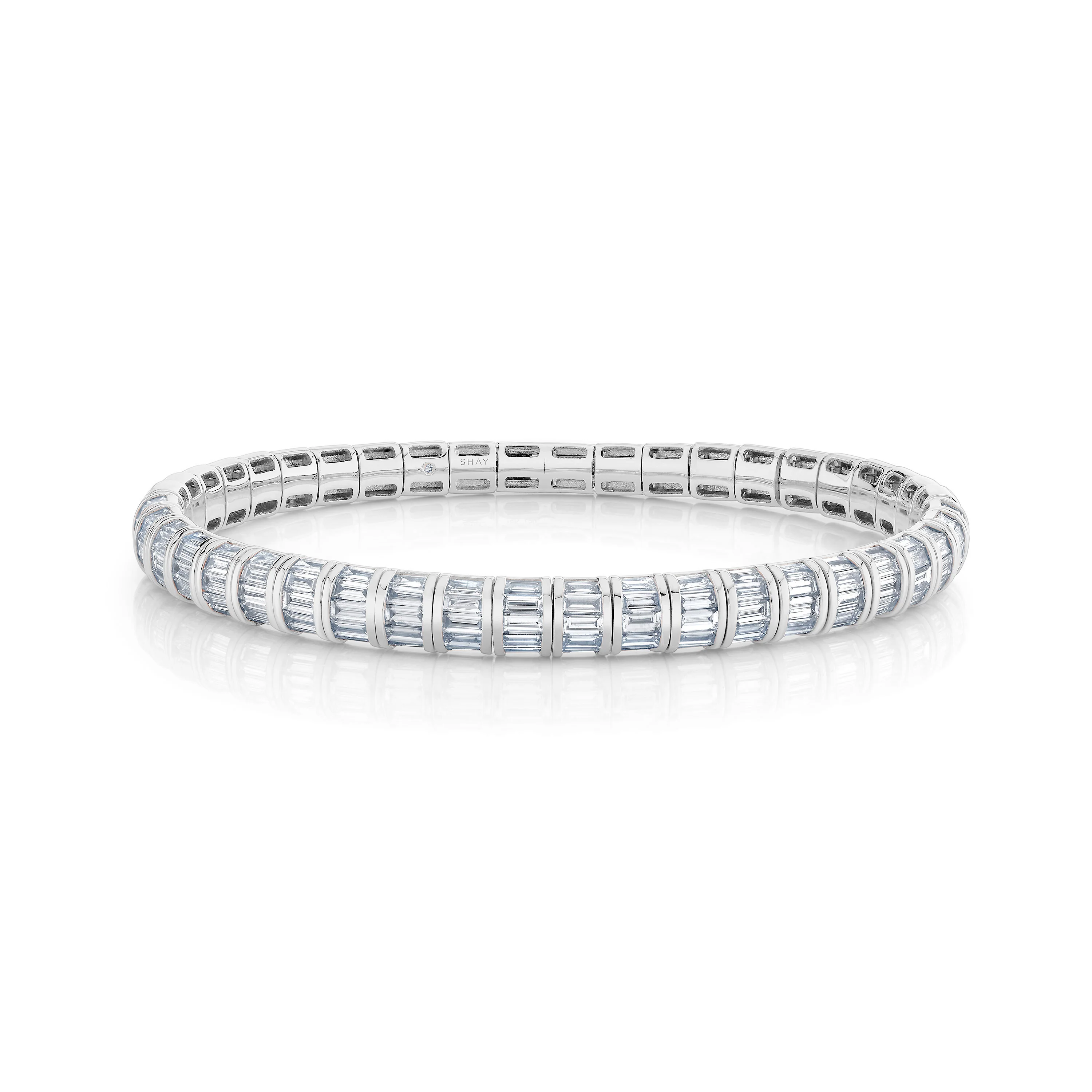DIAMOND BAGUETTE STRETCH BRACELET - Image 4
