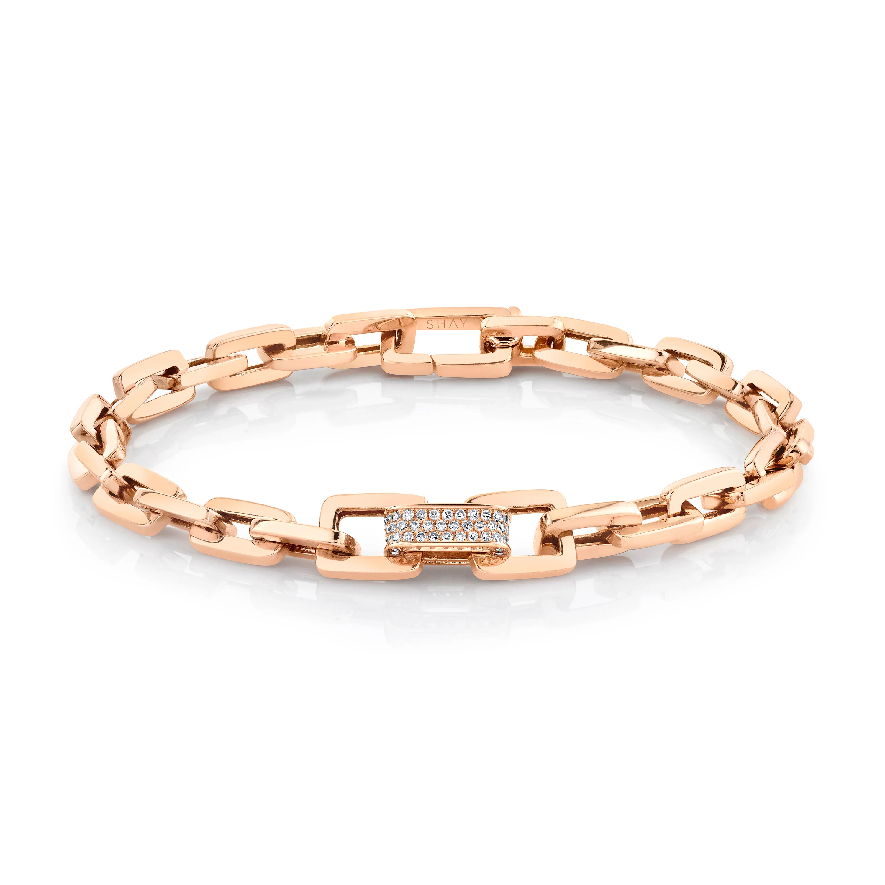 MEN'S DIAMOND SINGLE DECO LINK BRACELET - Image 3