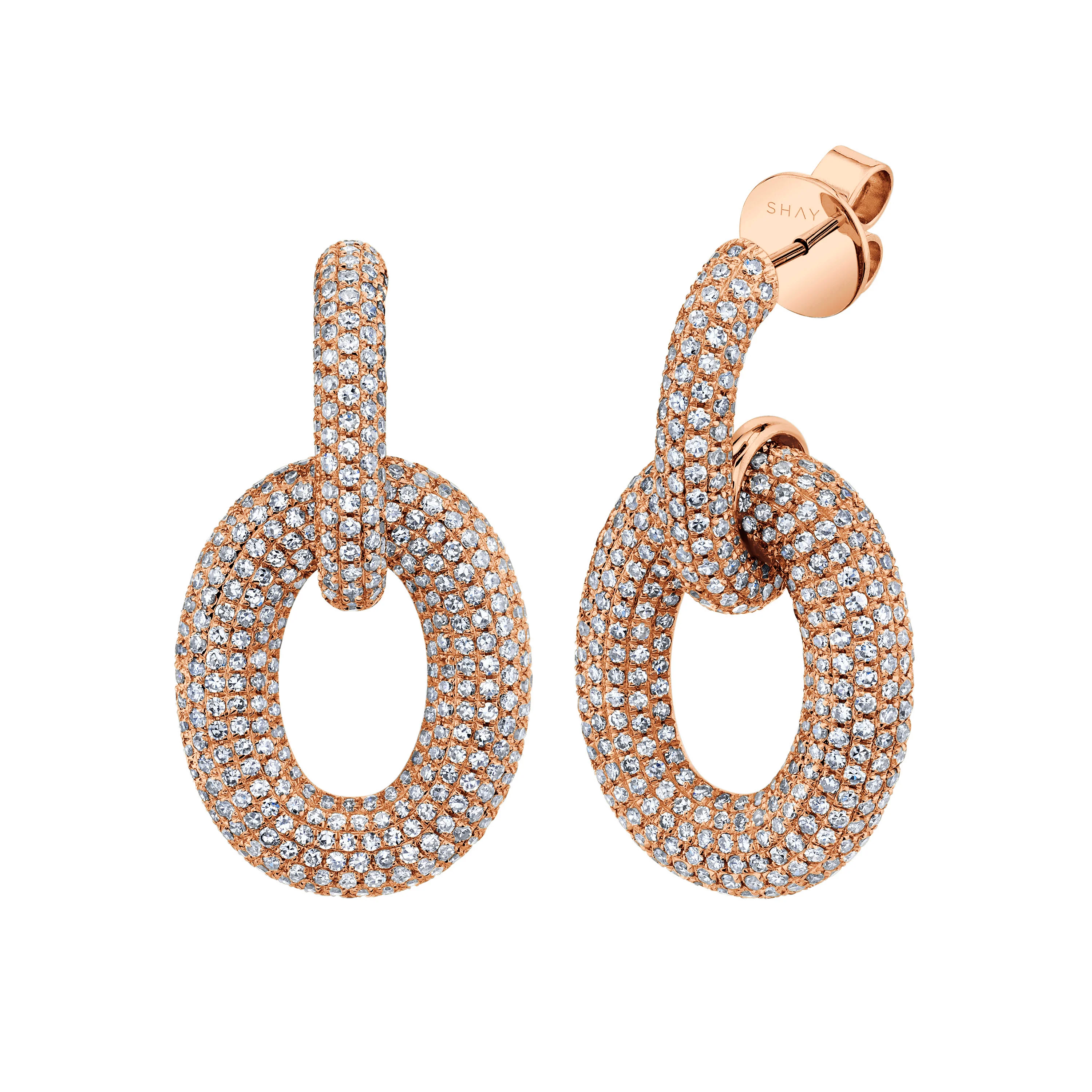 DIAMOND DOOR KNOCKER EARRINGS - Image 5
