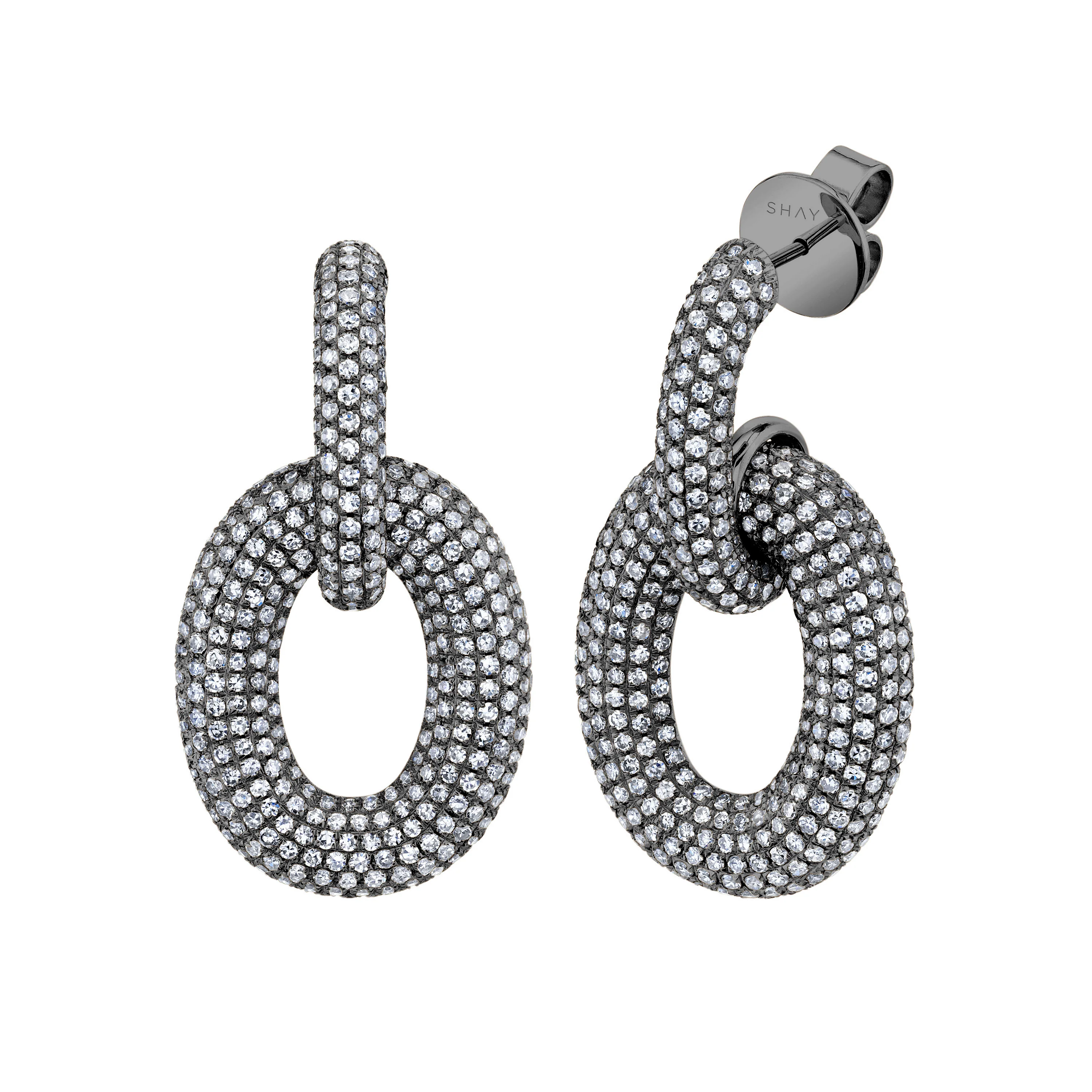 DIAMOND DOOR KNOCKER EARRINGS - Image 6