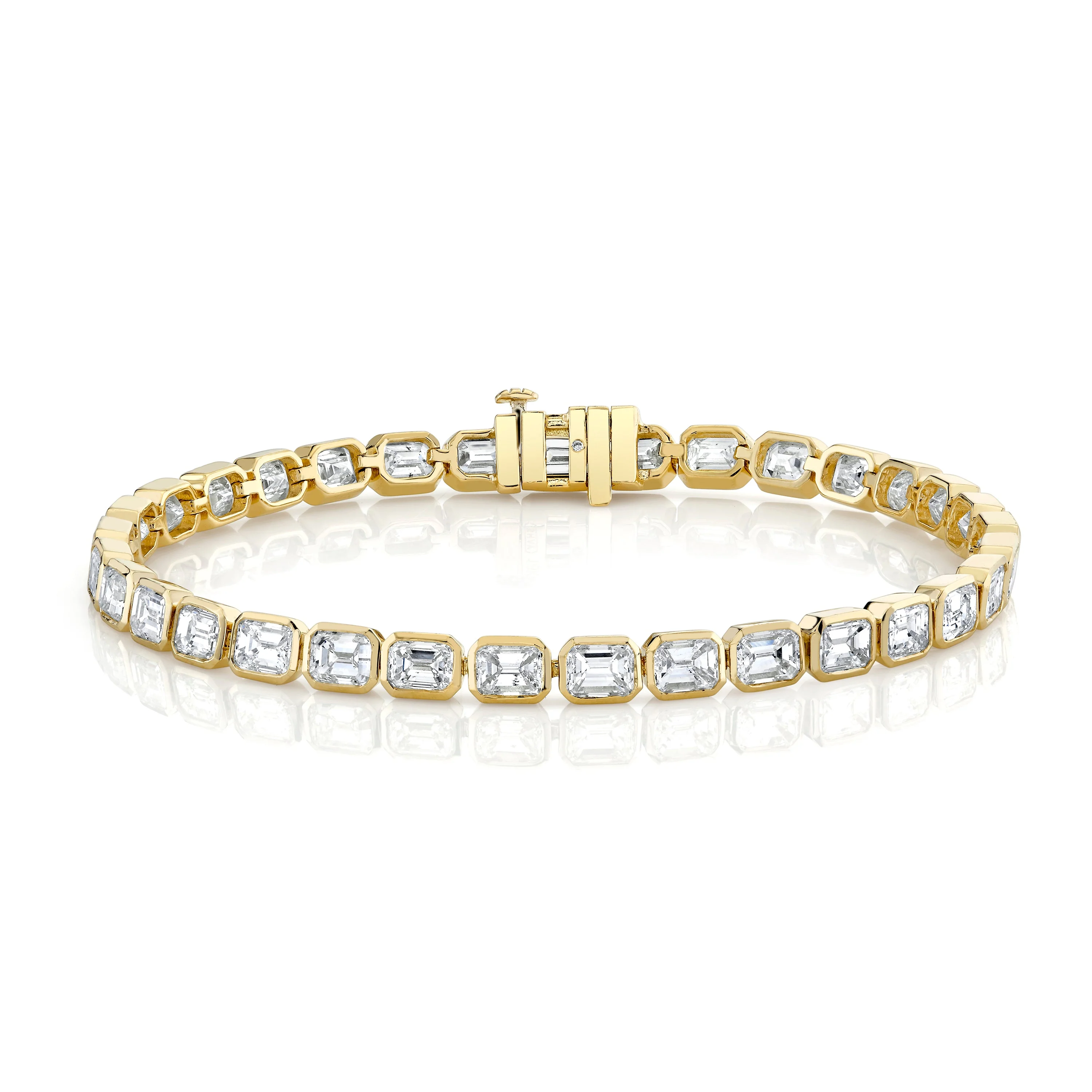 DIAMOND EAST WEST BEZEL TENNIS BRACELET - Image 3