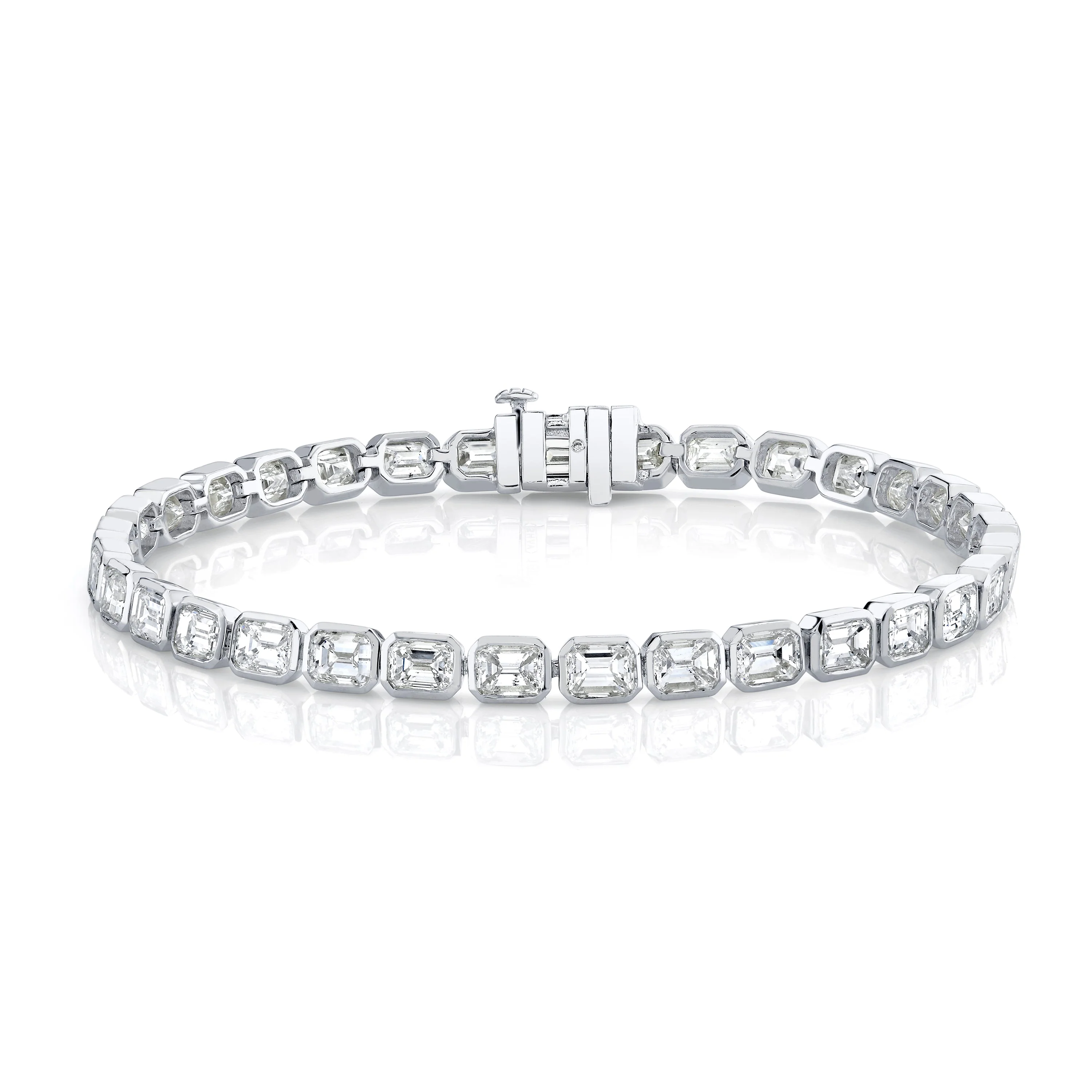 DIAMOND EAST WEST BEZEL TENNIS BRACELET - Image 4
