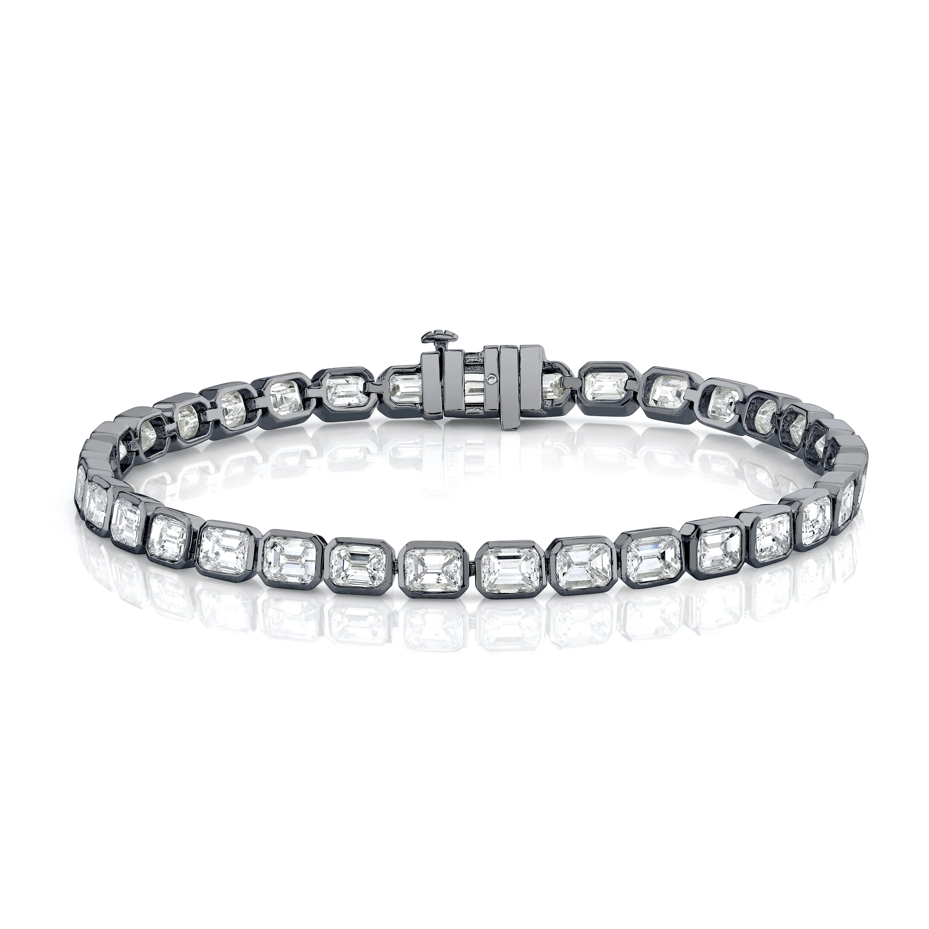 DIAMOND EAST WEST BEZEL TENNIS BRACELET - Image 5