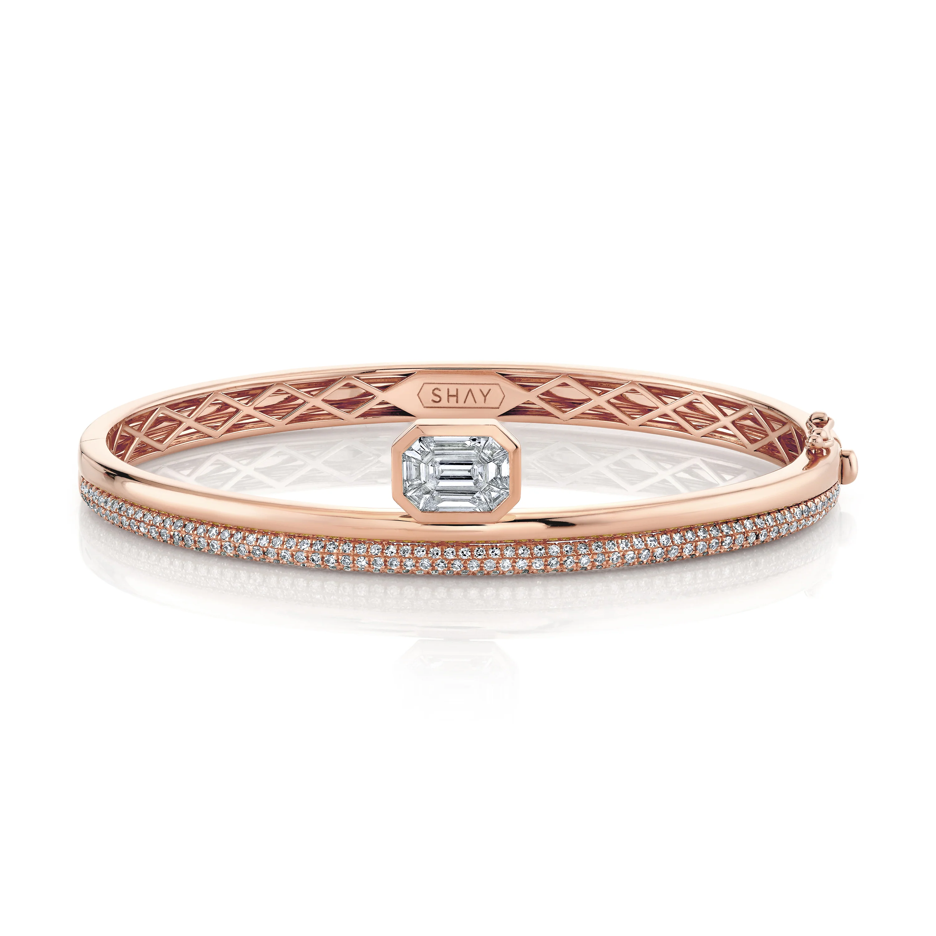 DIAMOND FLOATING BEZEL BANGLE - Image 4