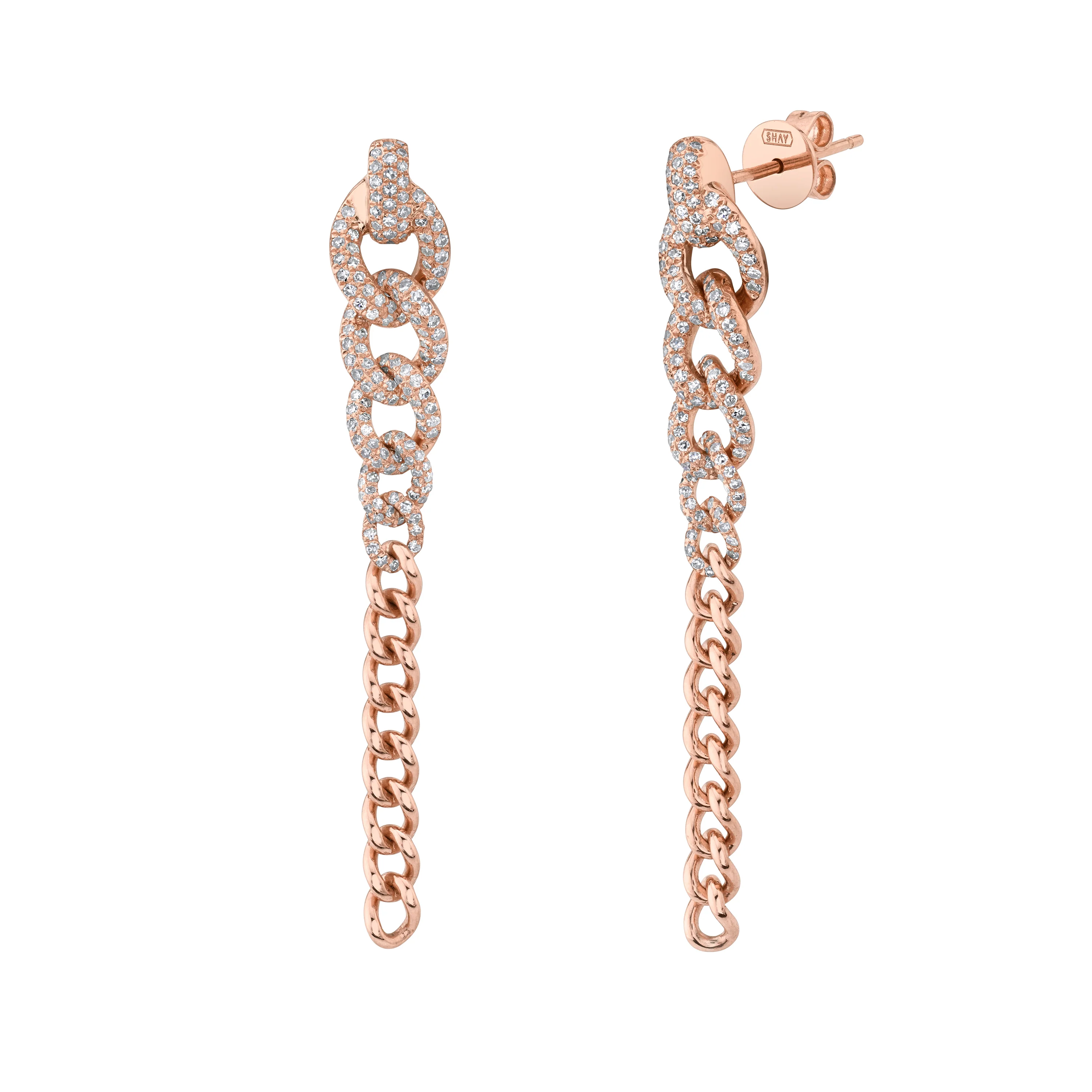 DIAMOND GRADUAL DROP EARRINGS - Image 4