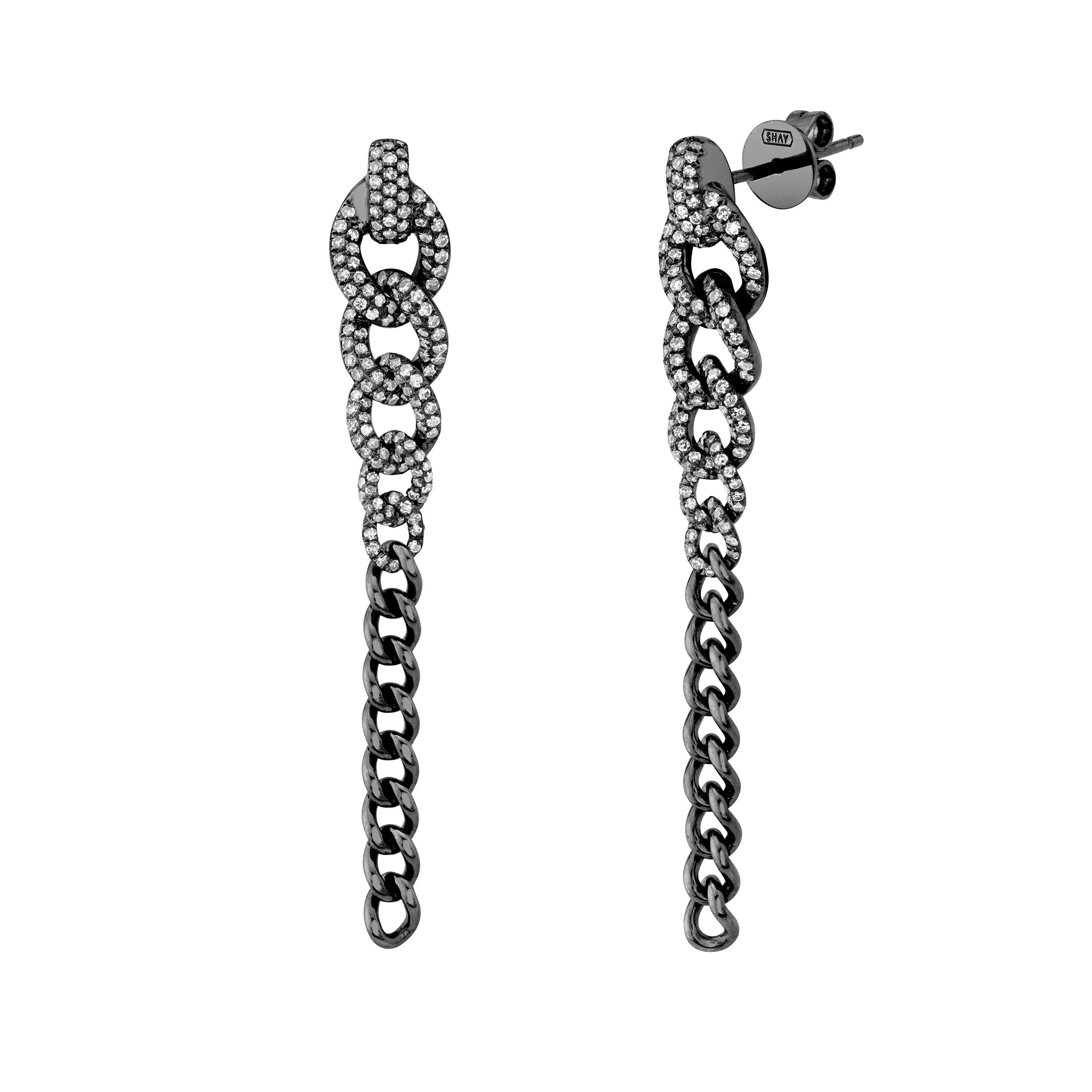 DIAMOND GRADUAL DROP EARRINGS - Image 5