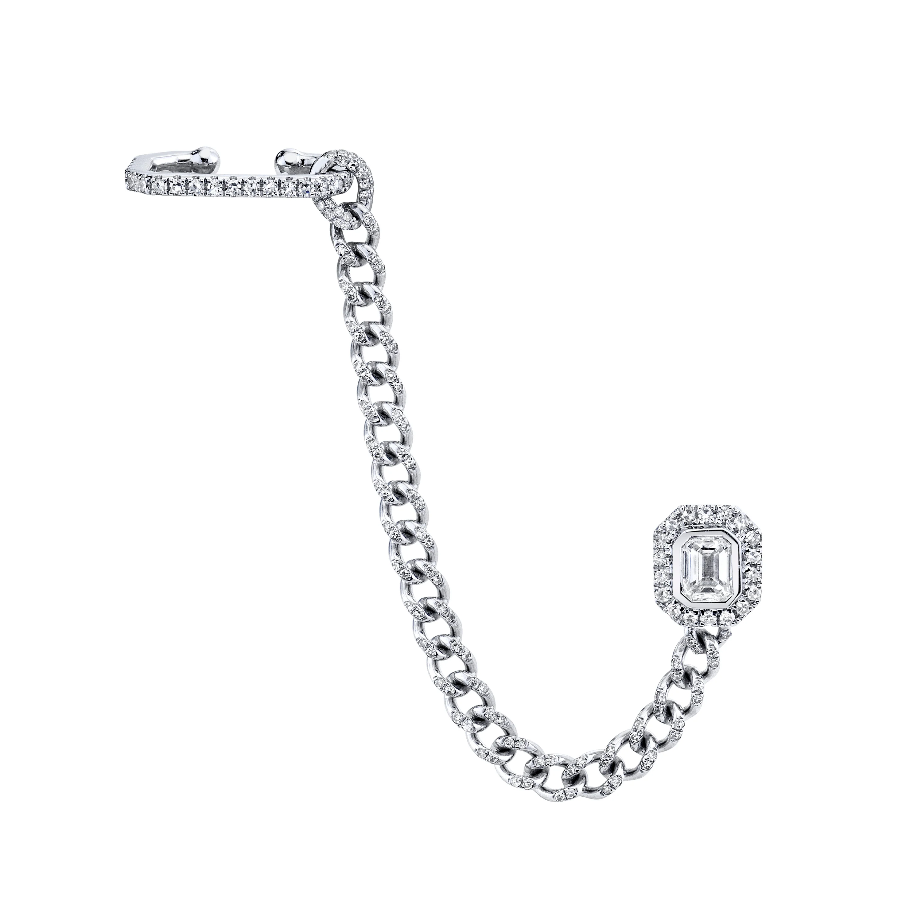 DIAMOND HALO LINK CUFF - Image 5