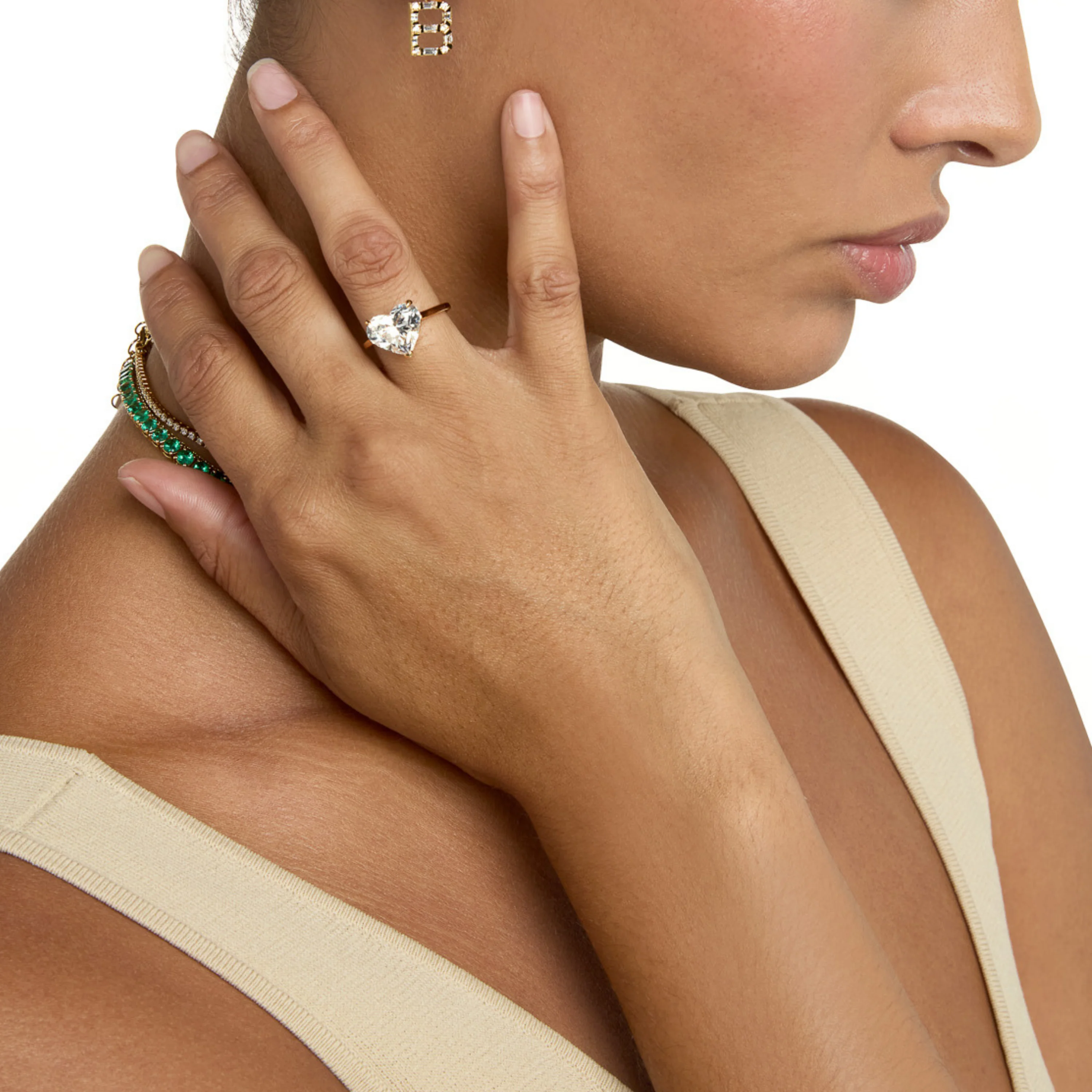 DIAMOND HEART RING - Image 2