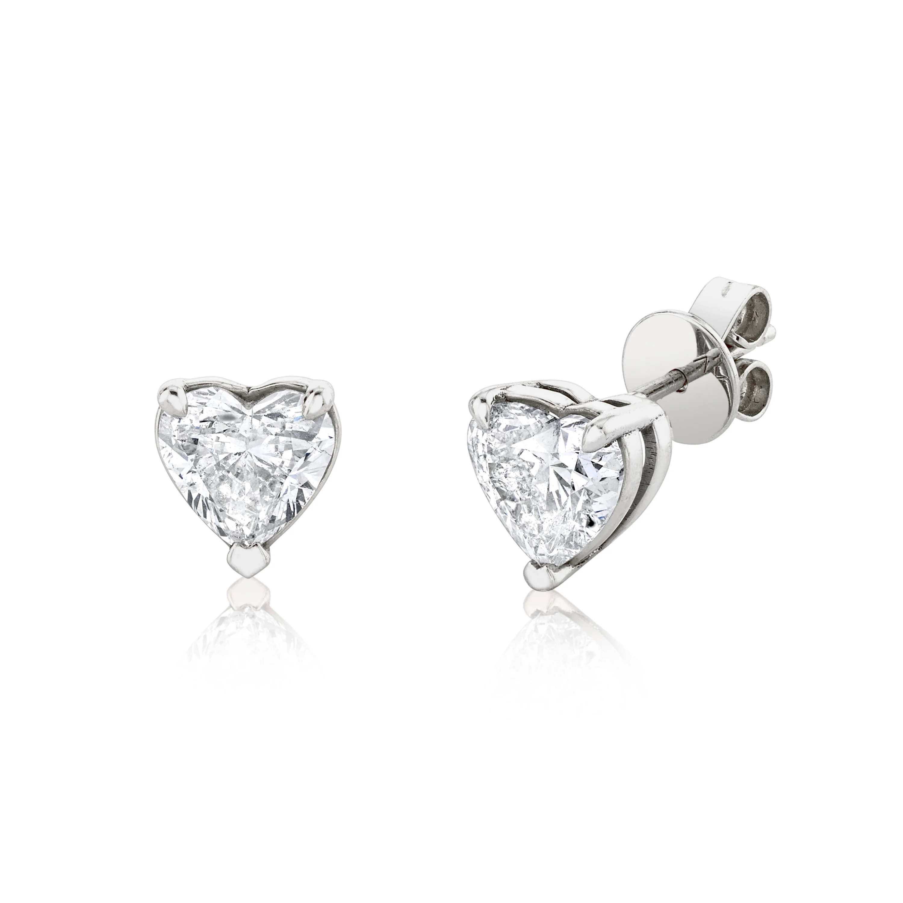 DIAMOND HEART STUDS - Image 3