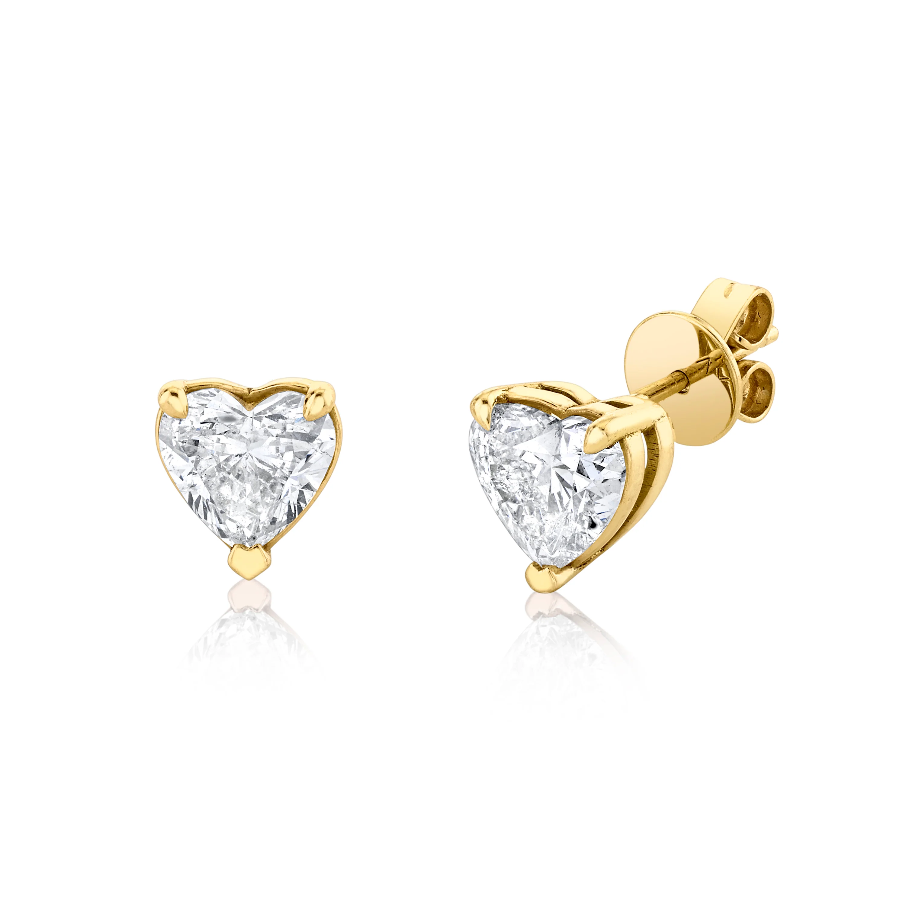 DIAMOND HEART STUDS - Image 4