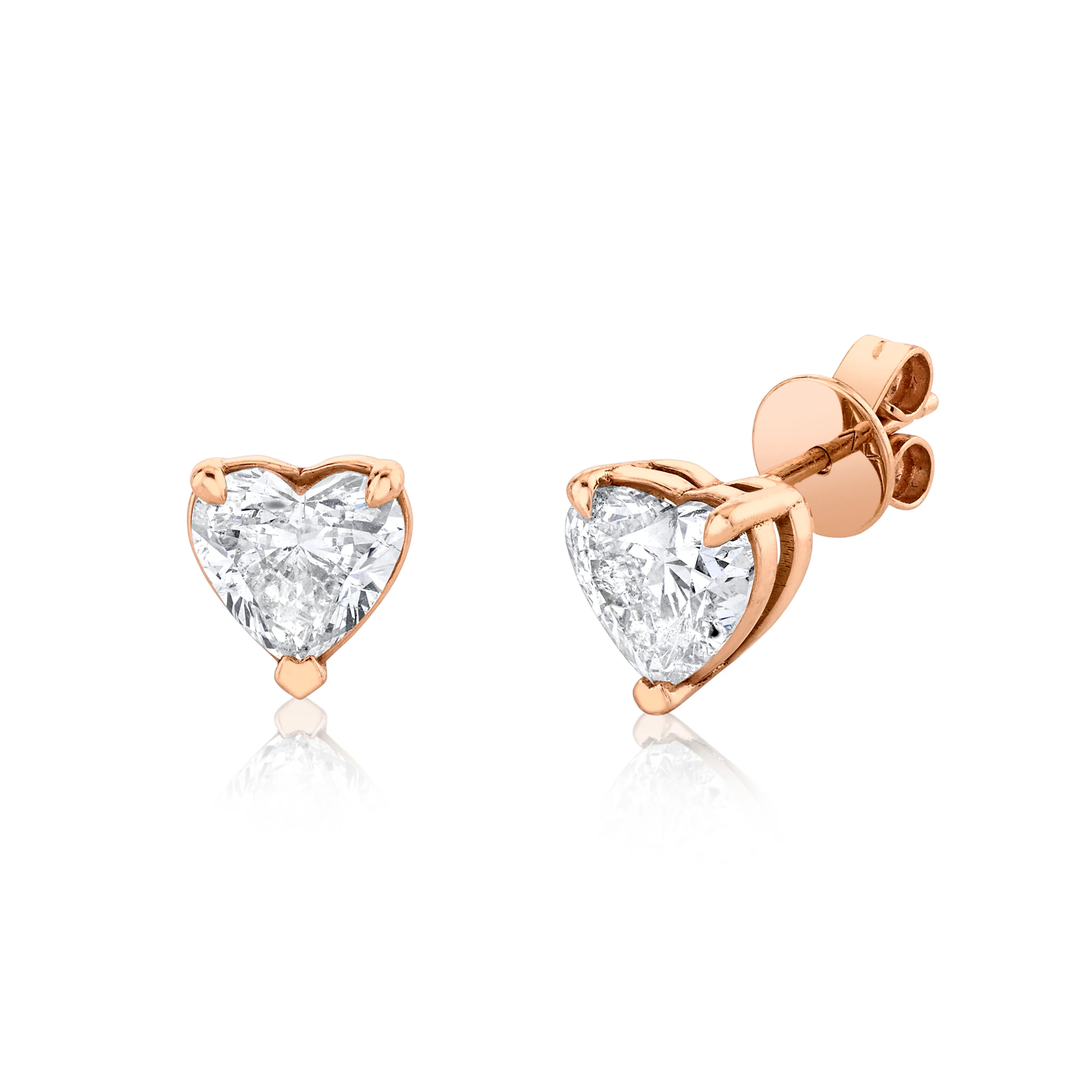 DIAMOND HEART STUDS - Image 5