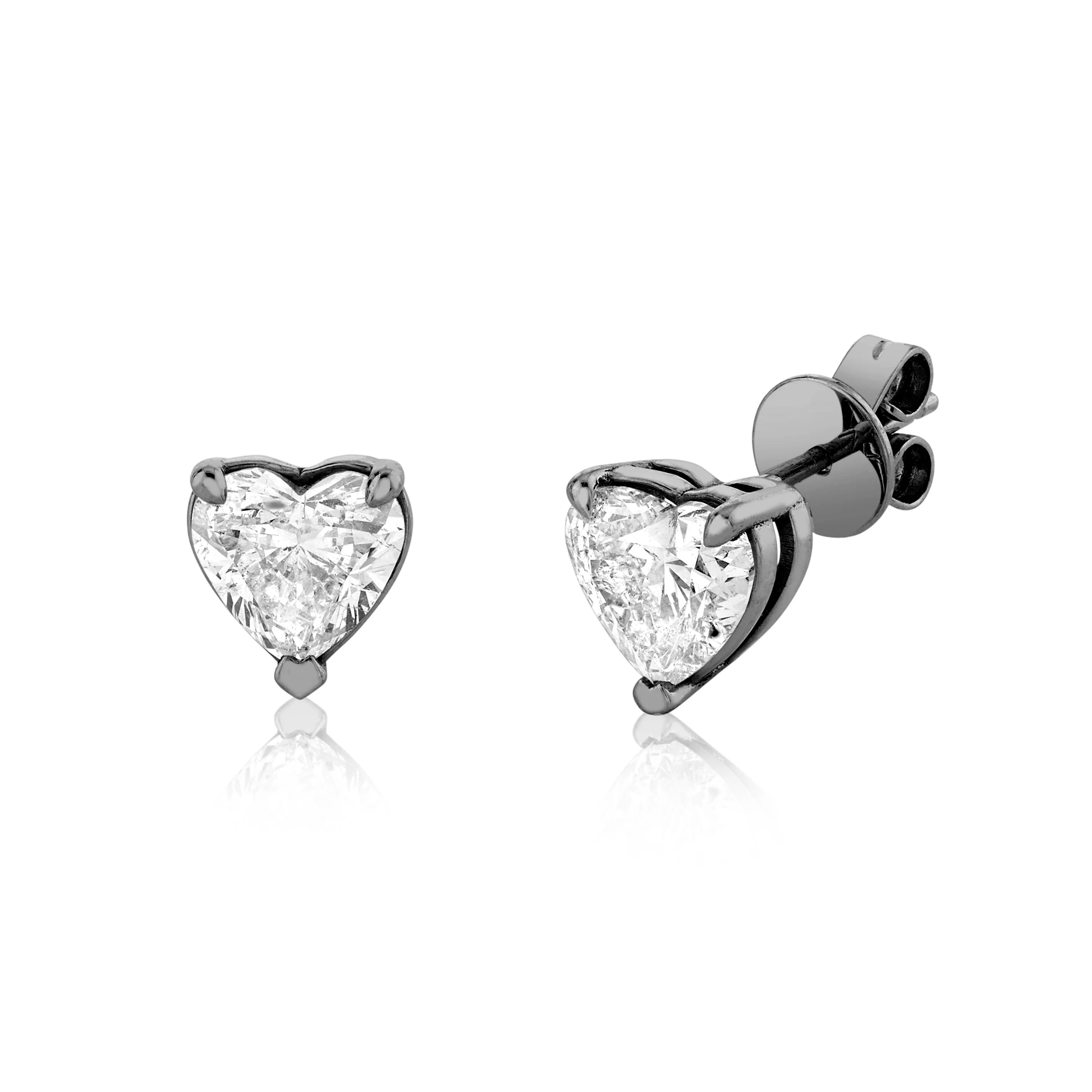 DIAMOND HEART STUDS - Image 6