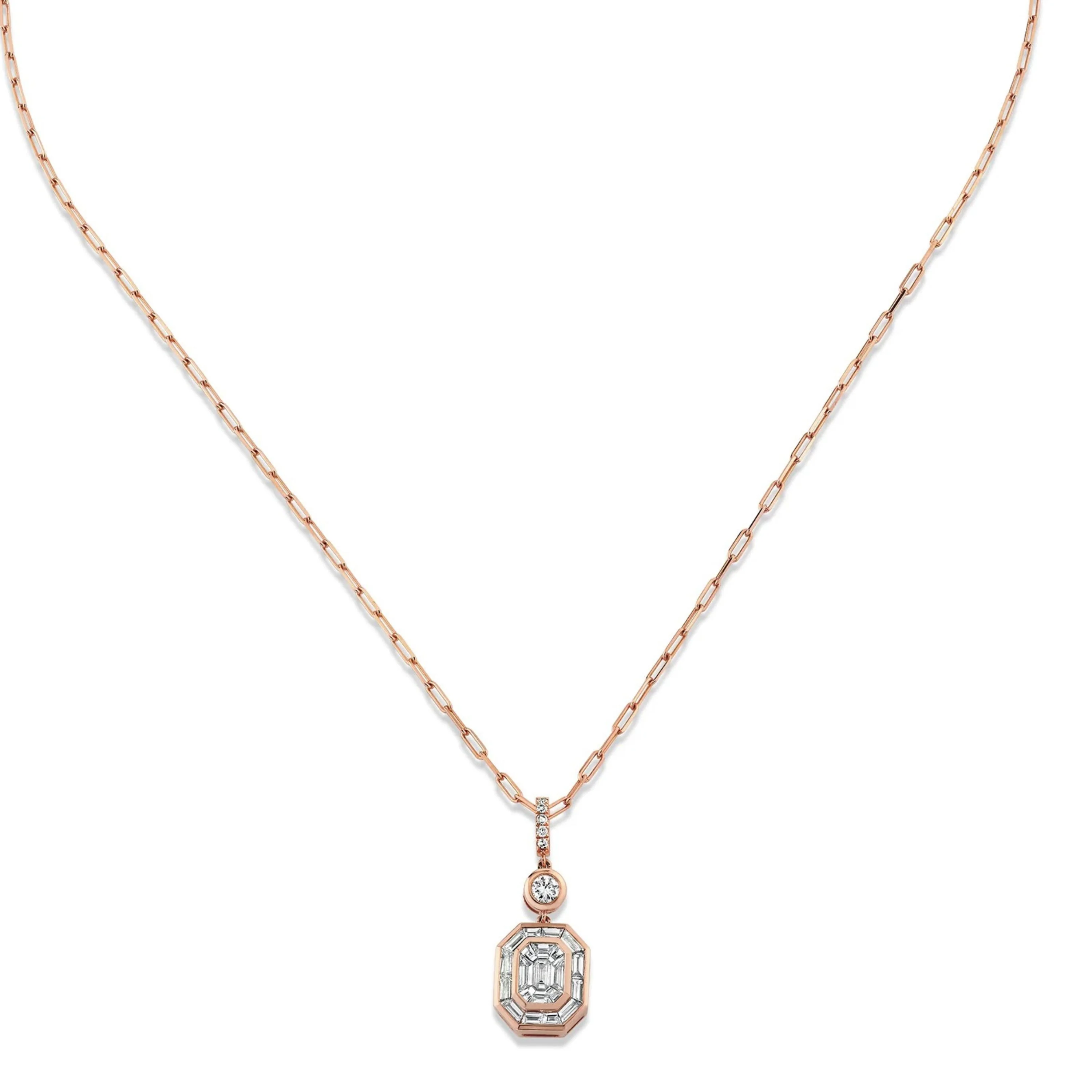 DIAMOND ILLUSION DROP NECKLACE