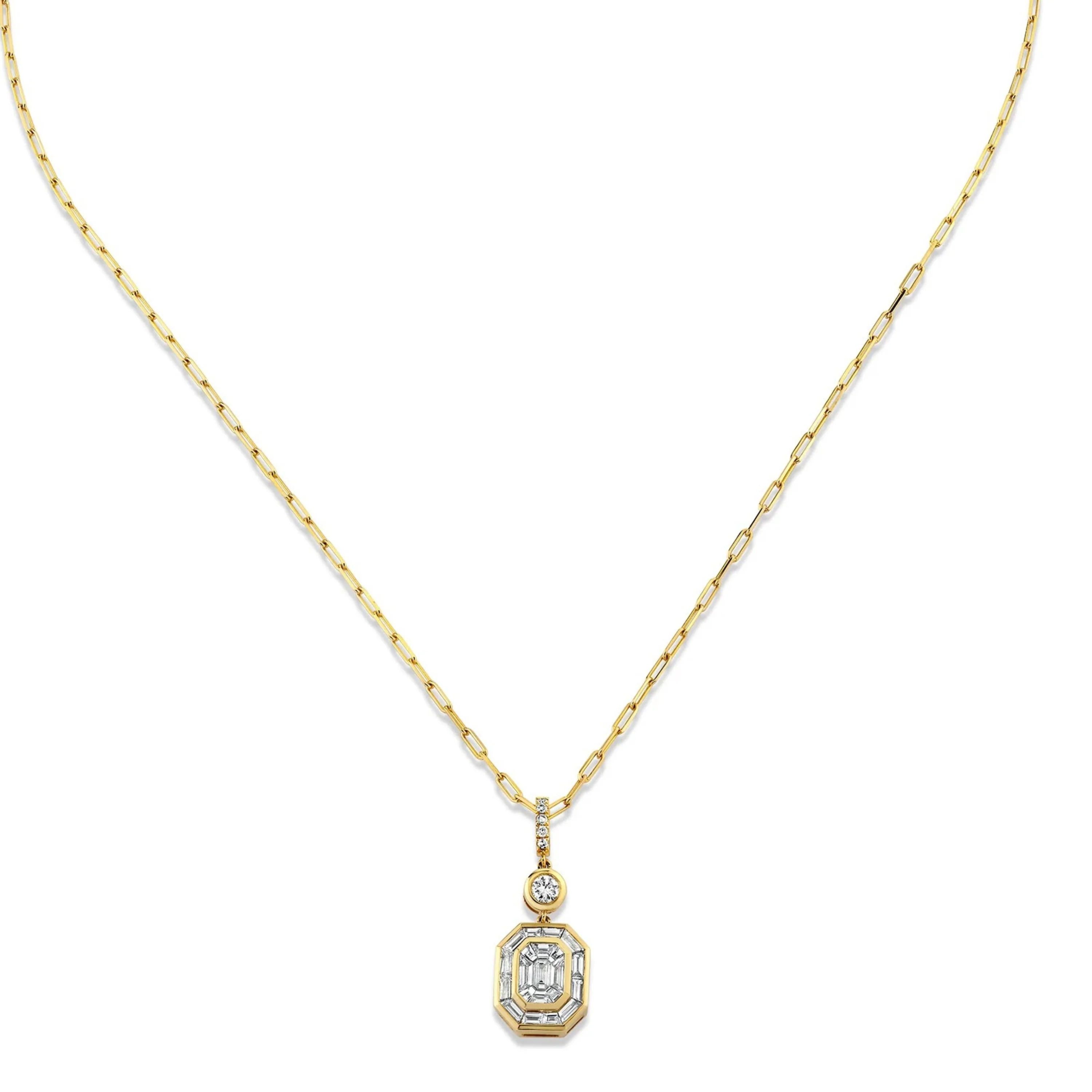 DIAMOND ILLUSION DROP NECKLACE - Image 4