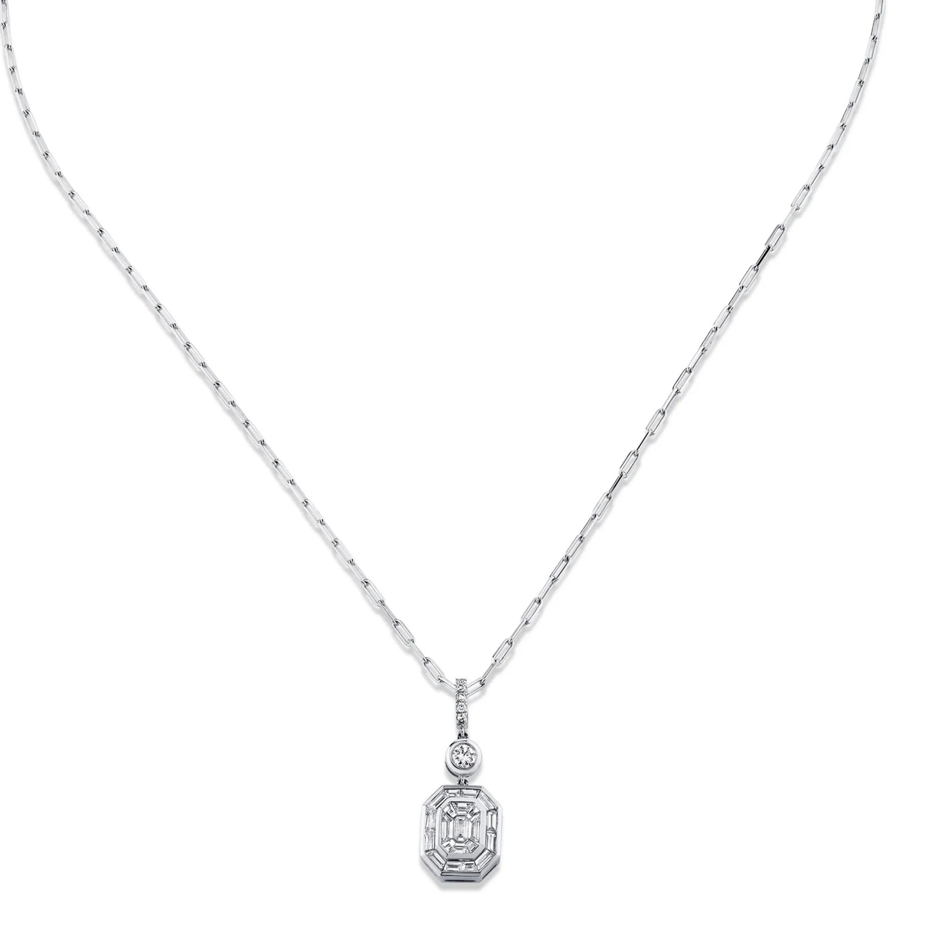 DIAMOND ILLUSION DROP NECKLACE - Image 9