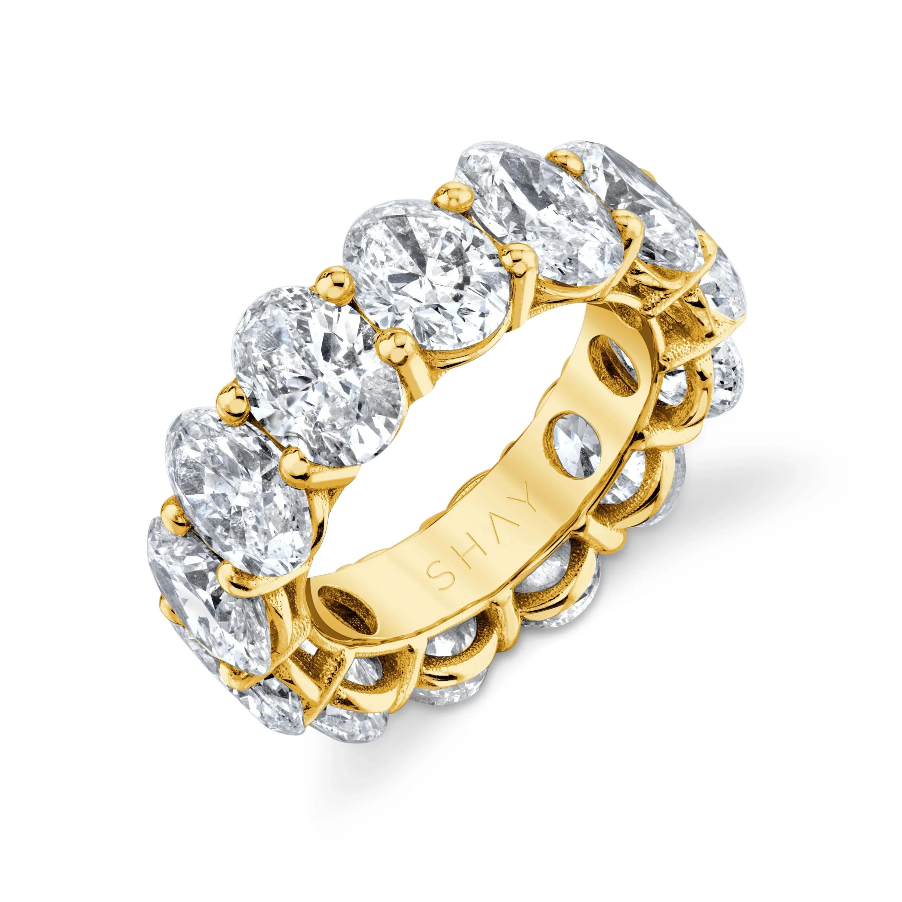 GRAND DIAMOND OVAL ETERNITY BAND - Image 4