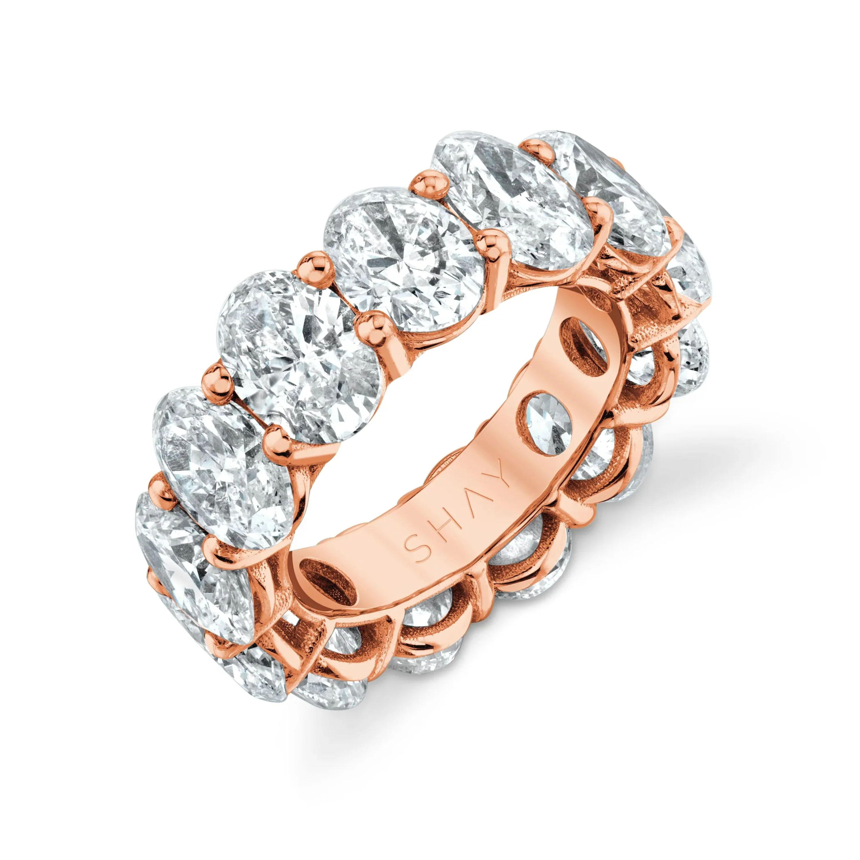 GRAND DIAMOND OVAL ETERNITY BAND - Image 6