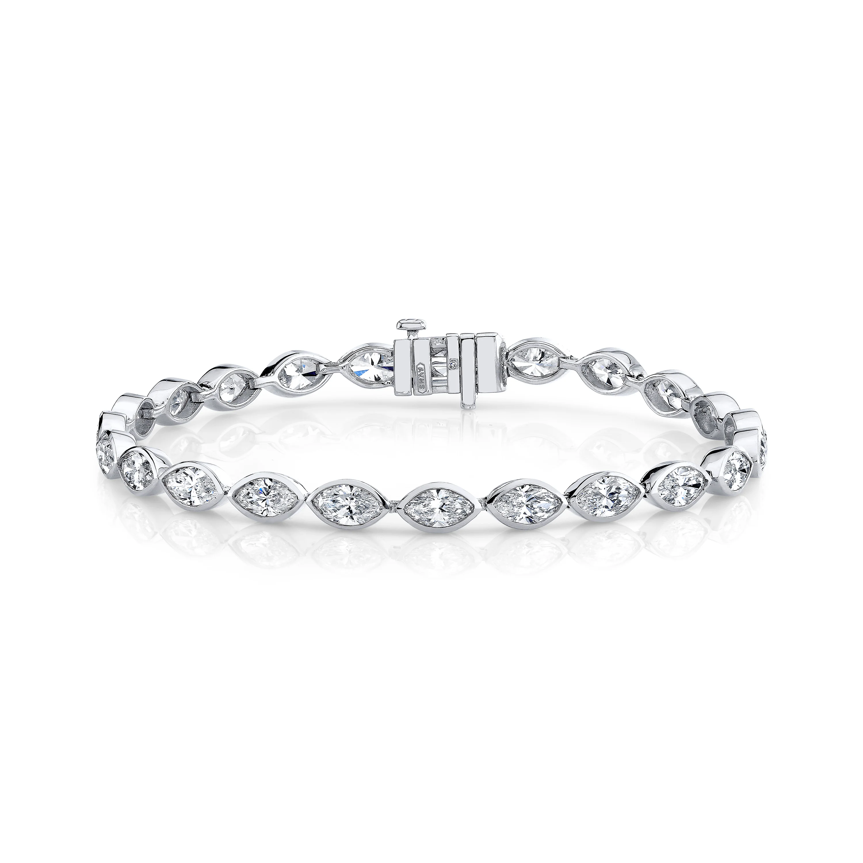 DIAMOND MARQUISE EAST WEST TENNIS BRACELET - Image 4
