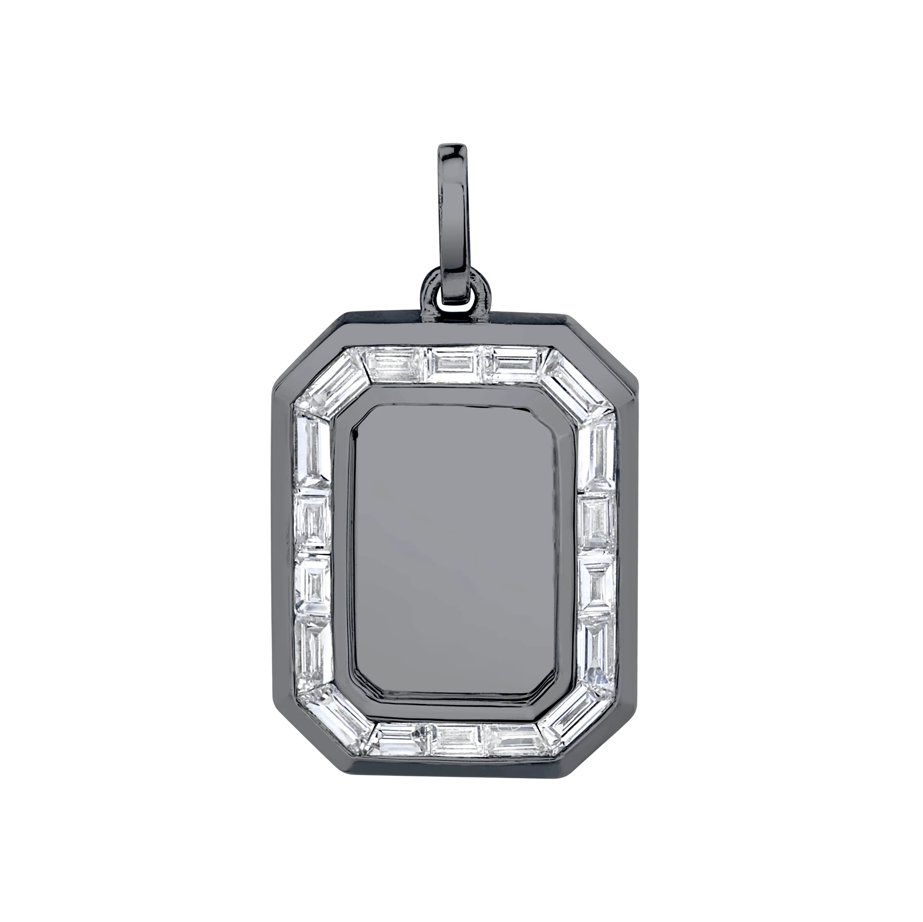 DIAMOND NAMEPLATE PENDANT