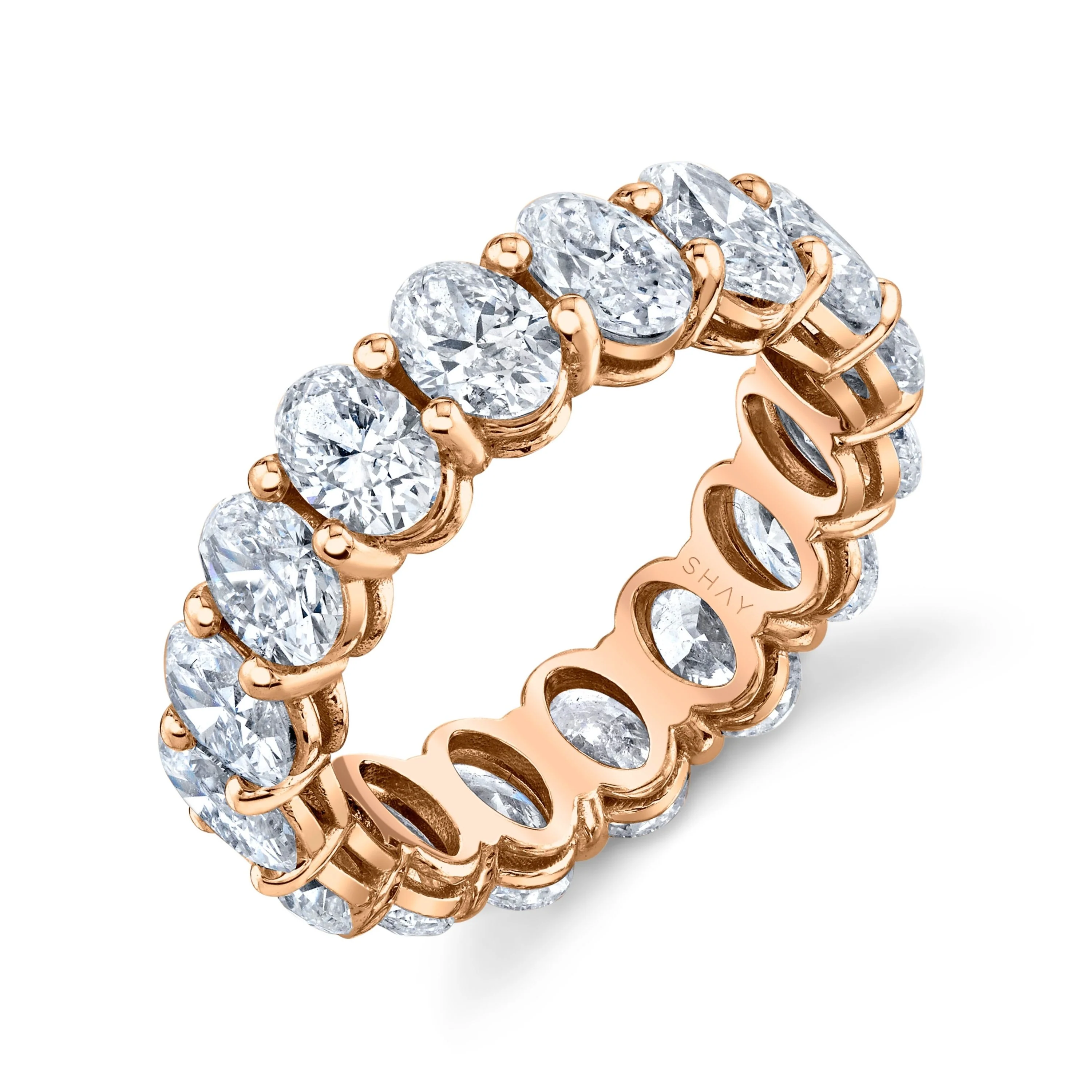 DIAMOND OVAL ETERNITY RING - Image 5
