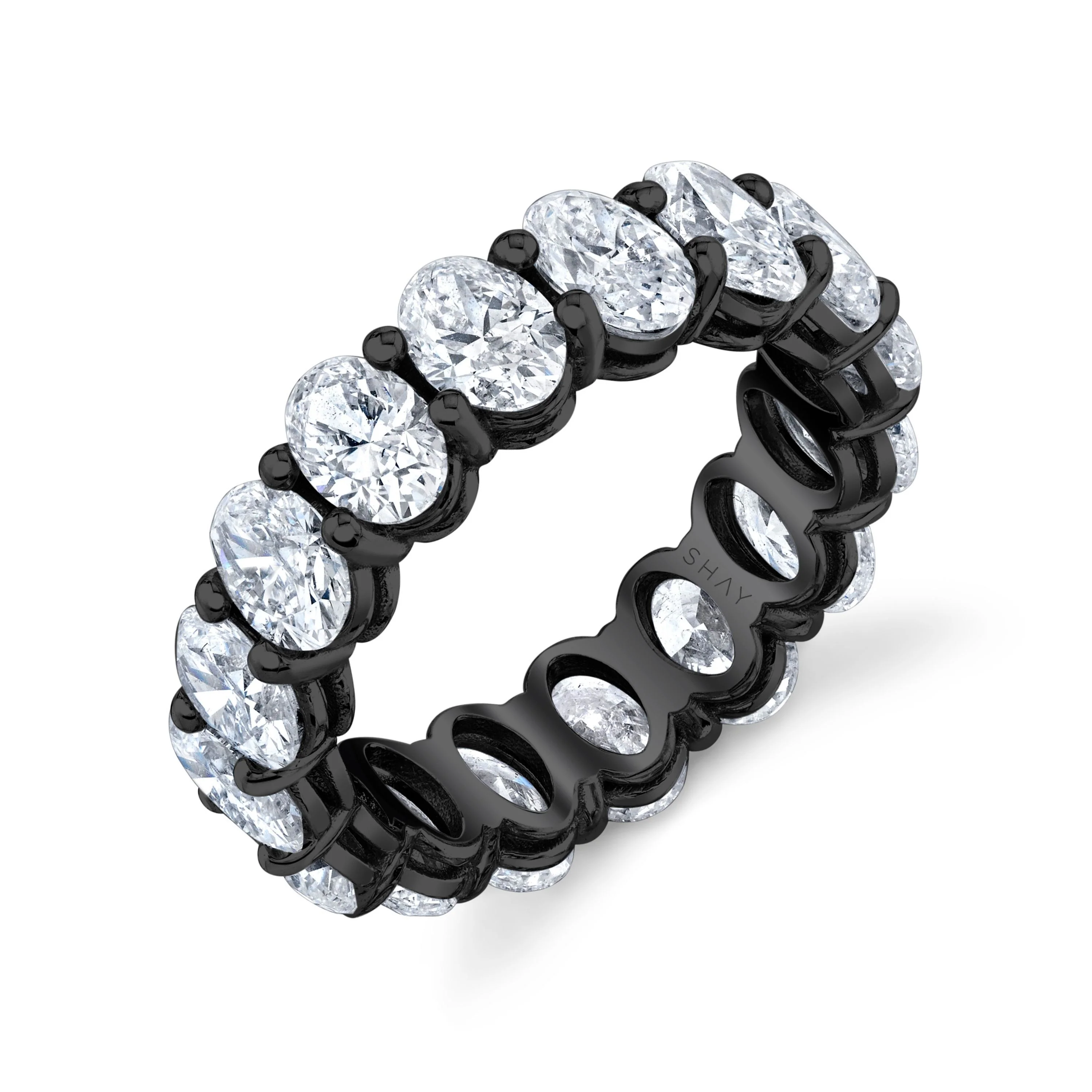DIAMOND OVAL ETERNITY RING - Image 6