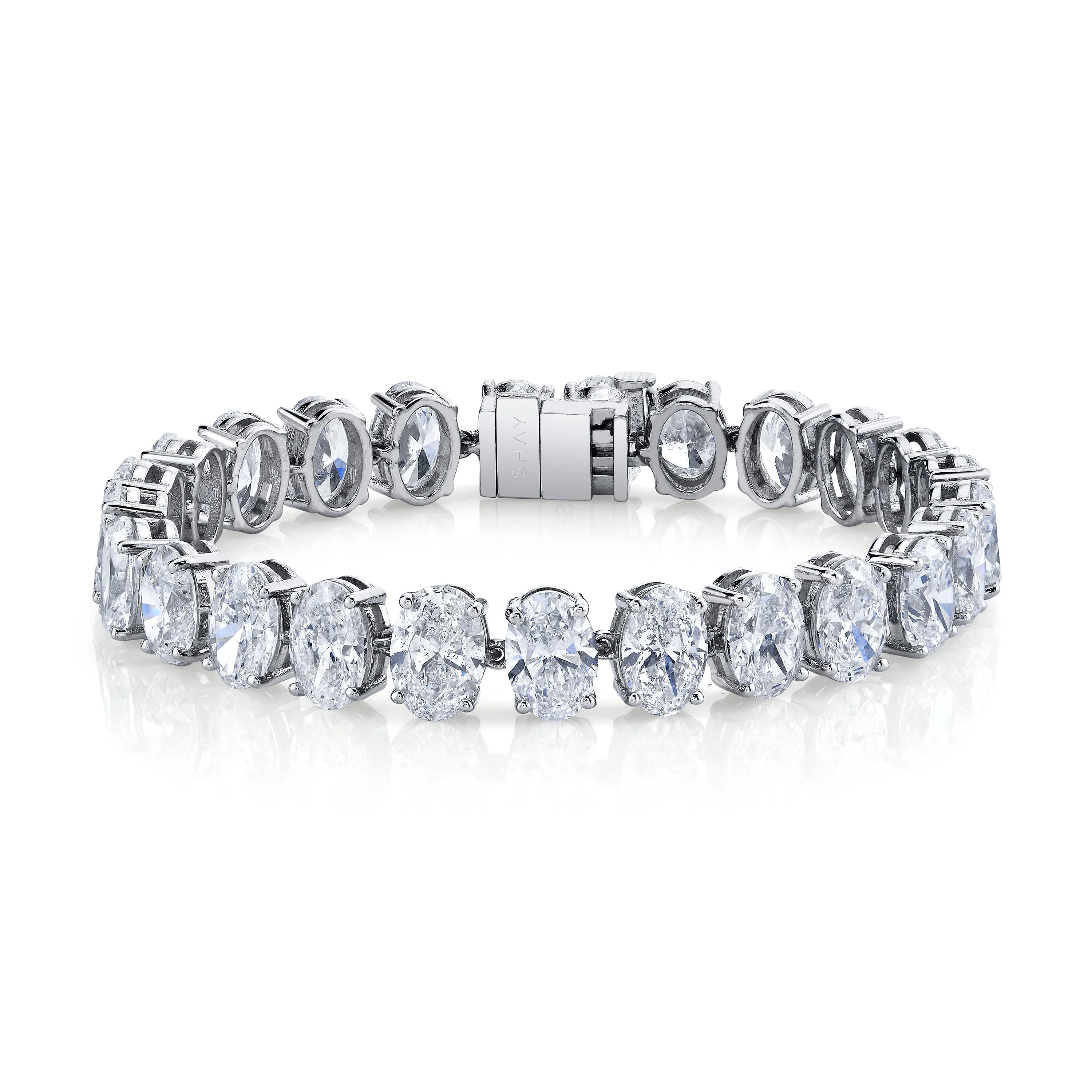 DIAMOND OVAL TENNIS BRACELET - Image 3