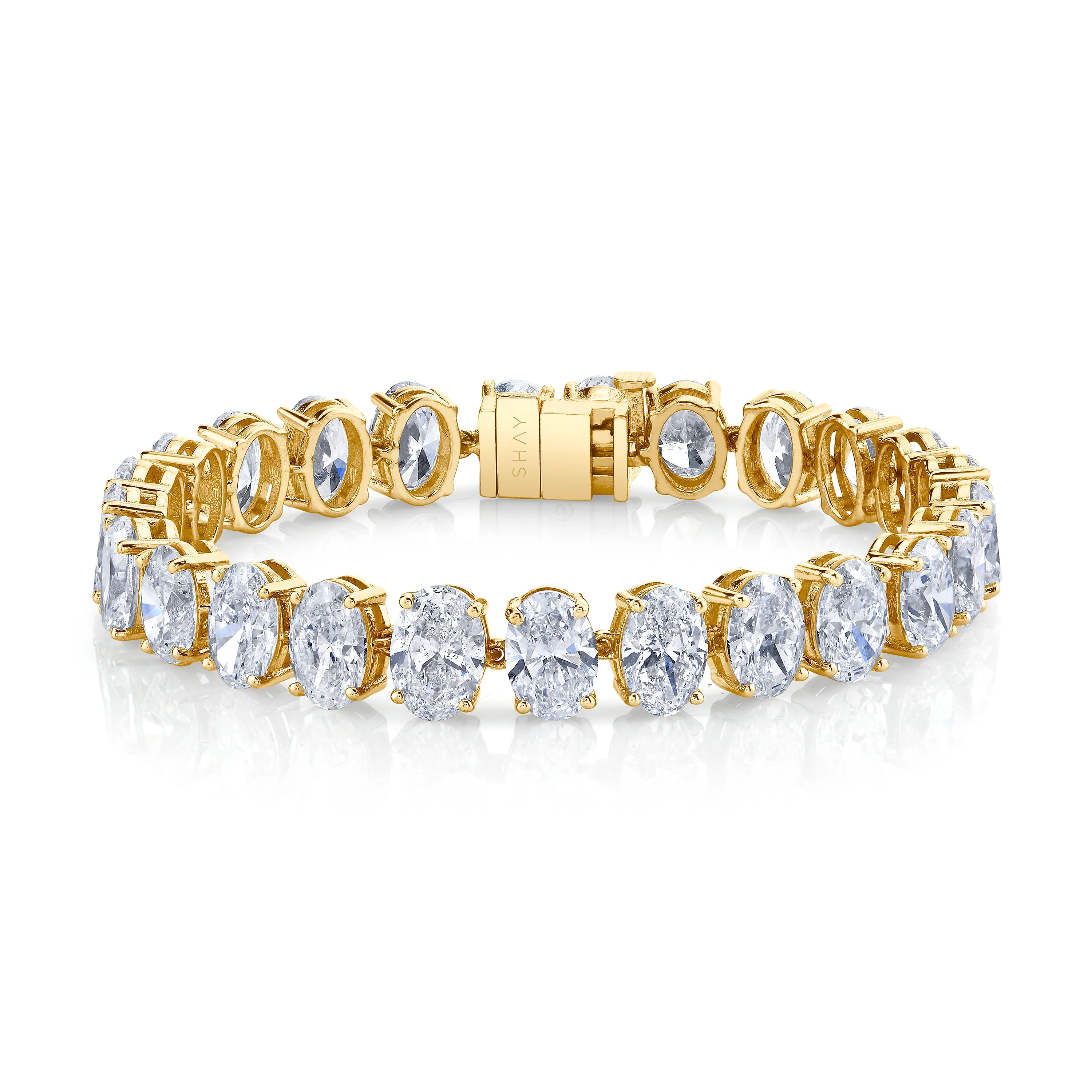 DIAMOND OVAL TENNIS BRACELET - Image 4