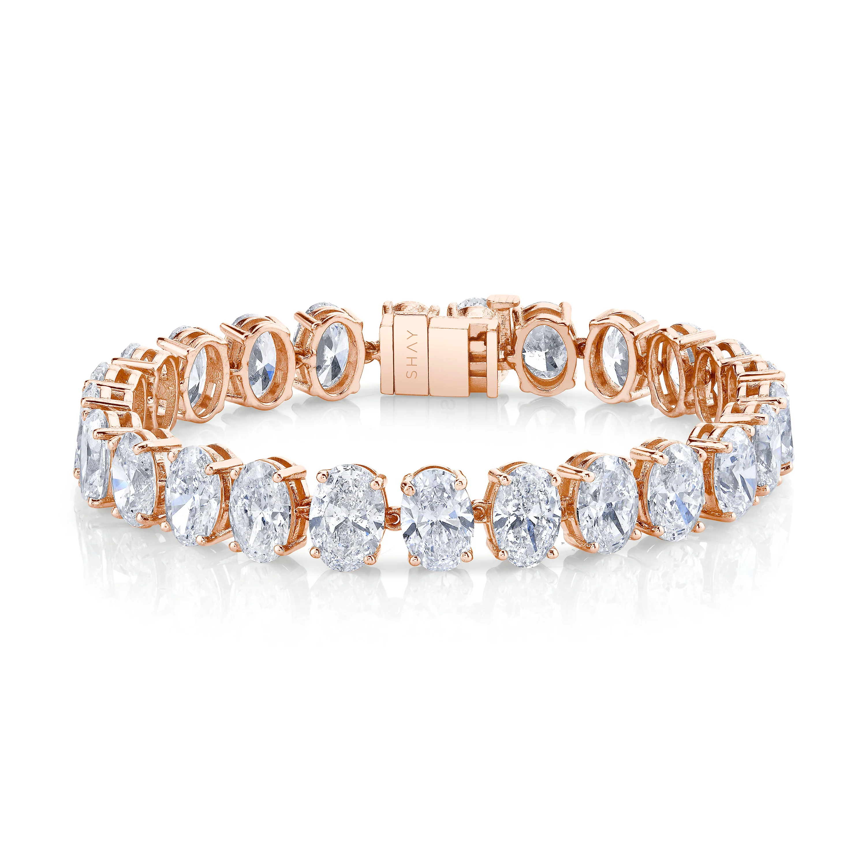 DIAMOND OVAL TENNIS BRACELET - Image 5